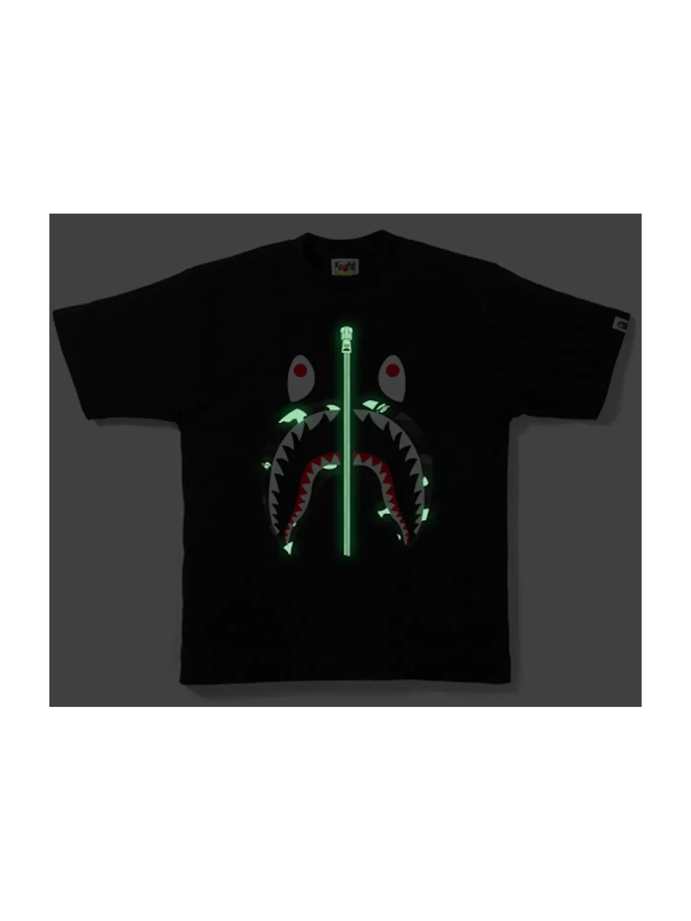Мужская футболка с камуфляжным принтом Tee BAPE — изображение 2 из 2, черный/черный