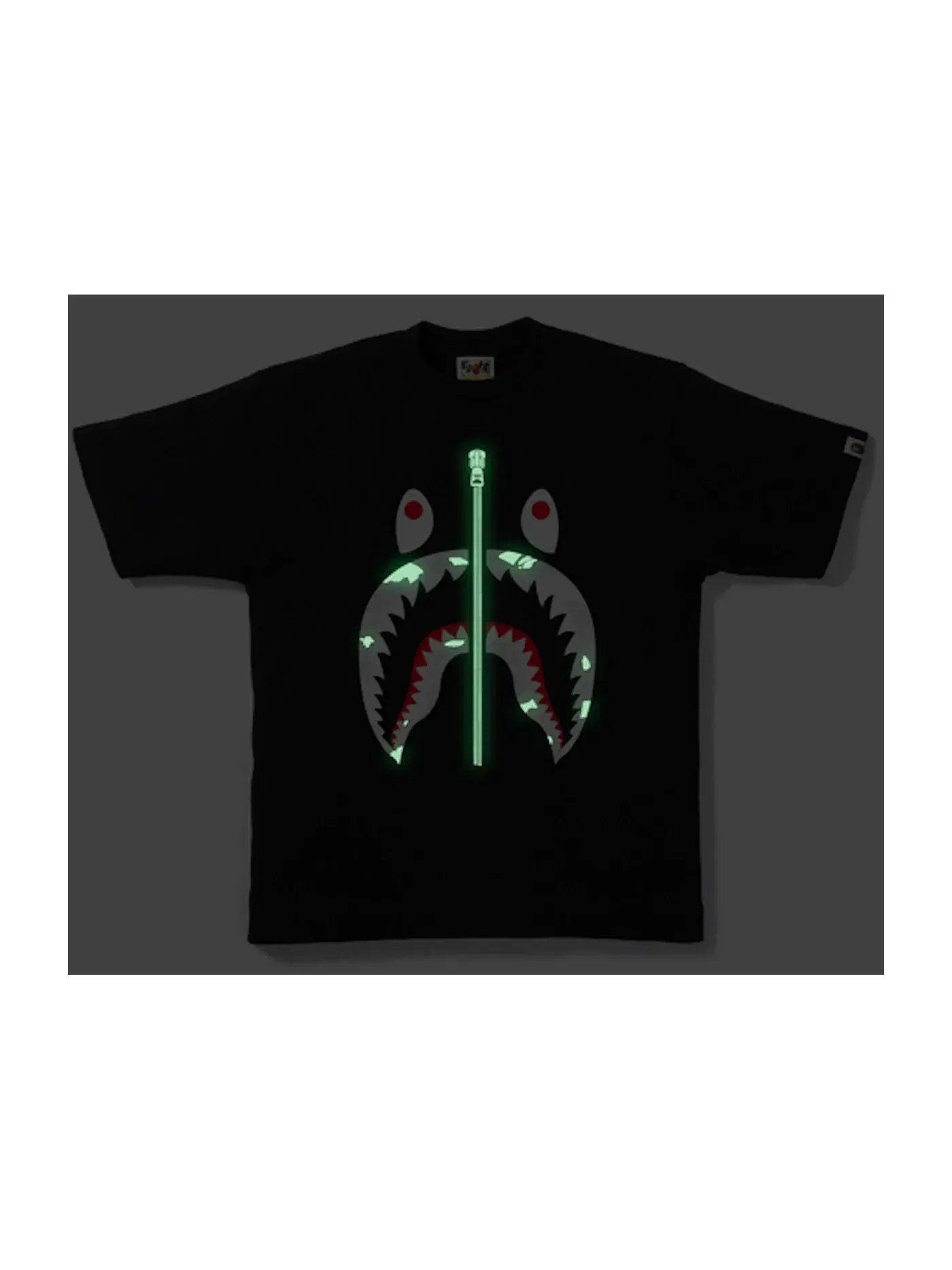 Мужская футболка с камуфляжным принтом Tee BAPE — изображение 2 из 2, черный/белый
