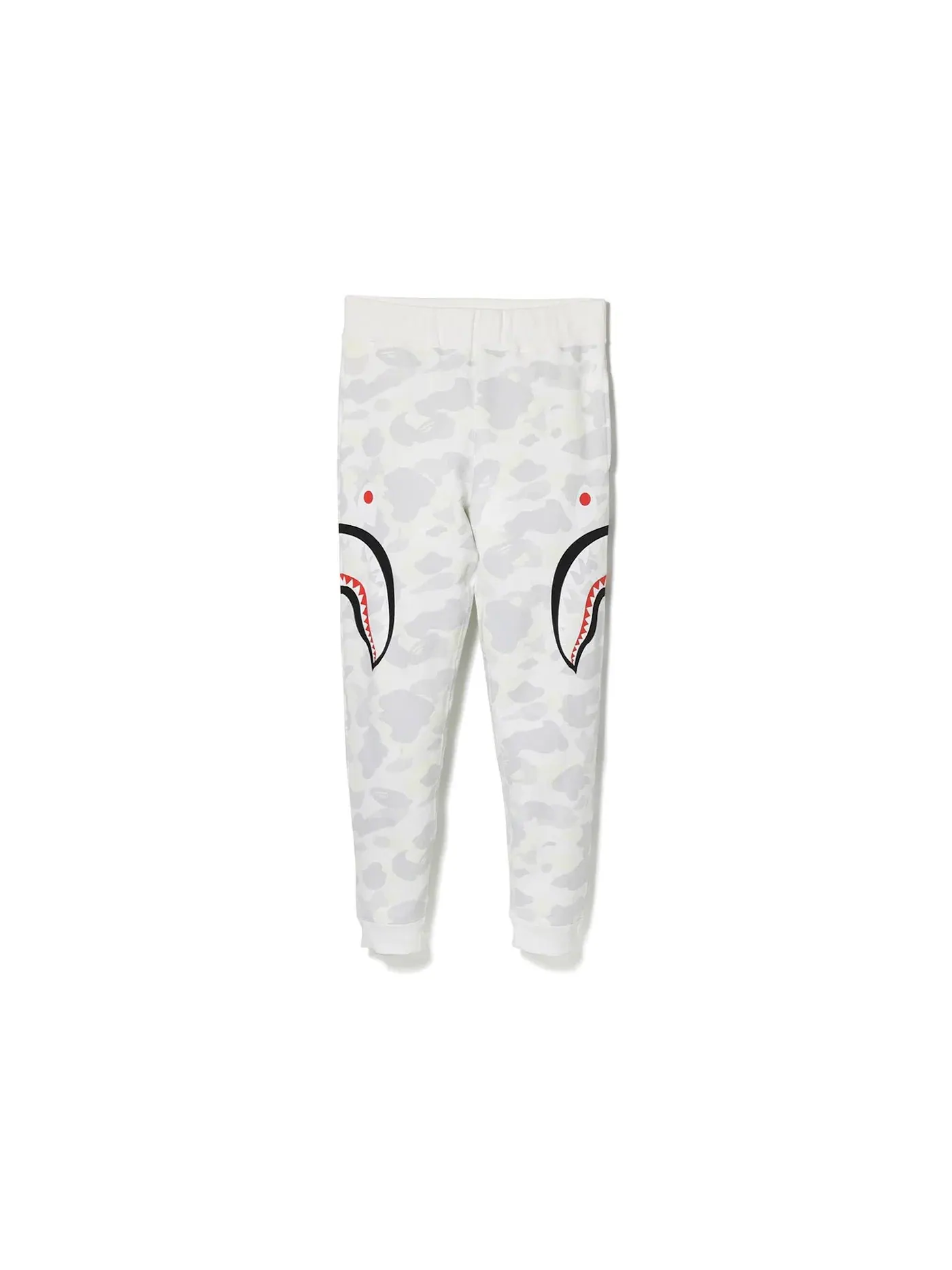 Мужские штаны с принтом BAPE City Camo Side Shark Slim Sweat Pants — изображение 1 из 2, белый