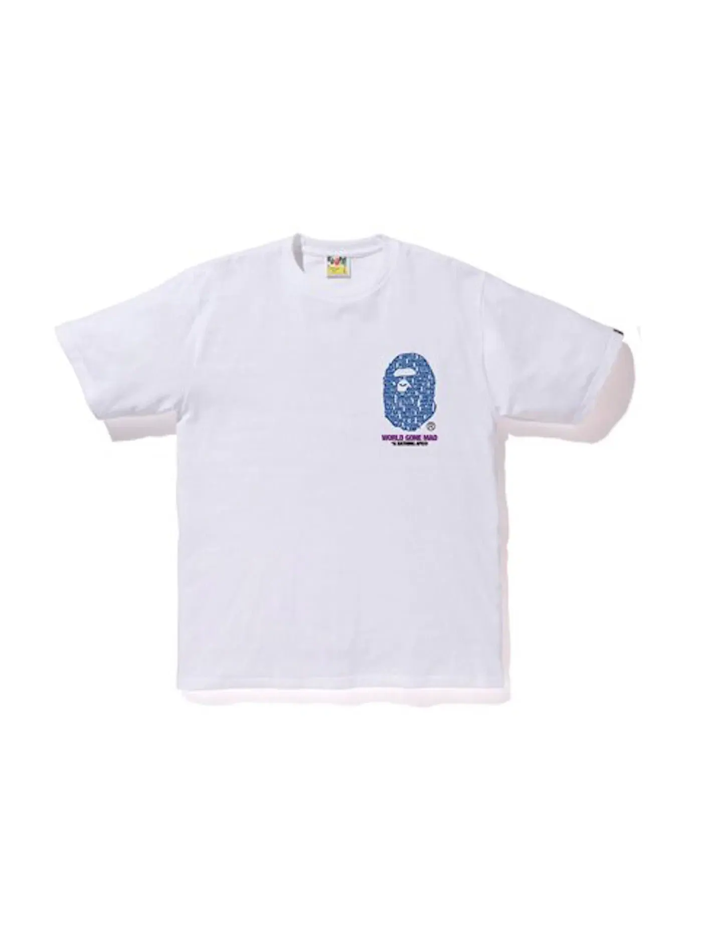 Мужская футболка с принтом City Hong Kong Ape Head BAPE — изображение 1 из 2, белый