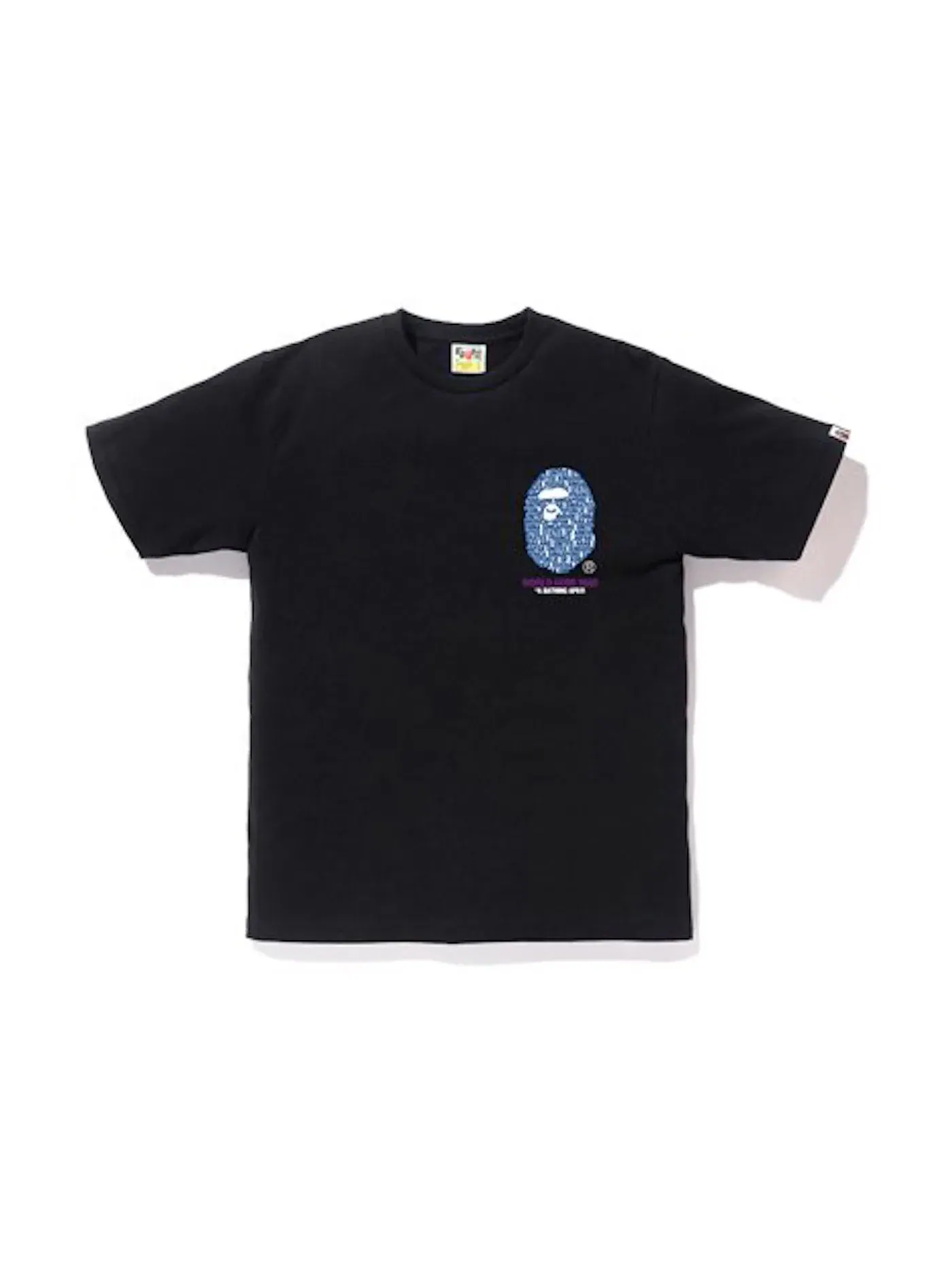 Мужская футболка с принтом BAPE City Hong Kong Milo Tee — изображение 1 из 2, черный