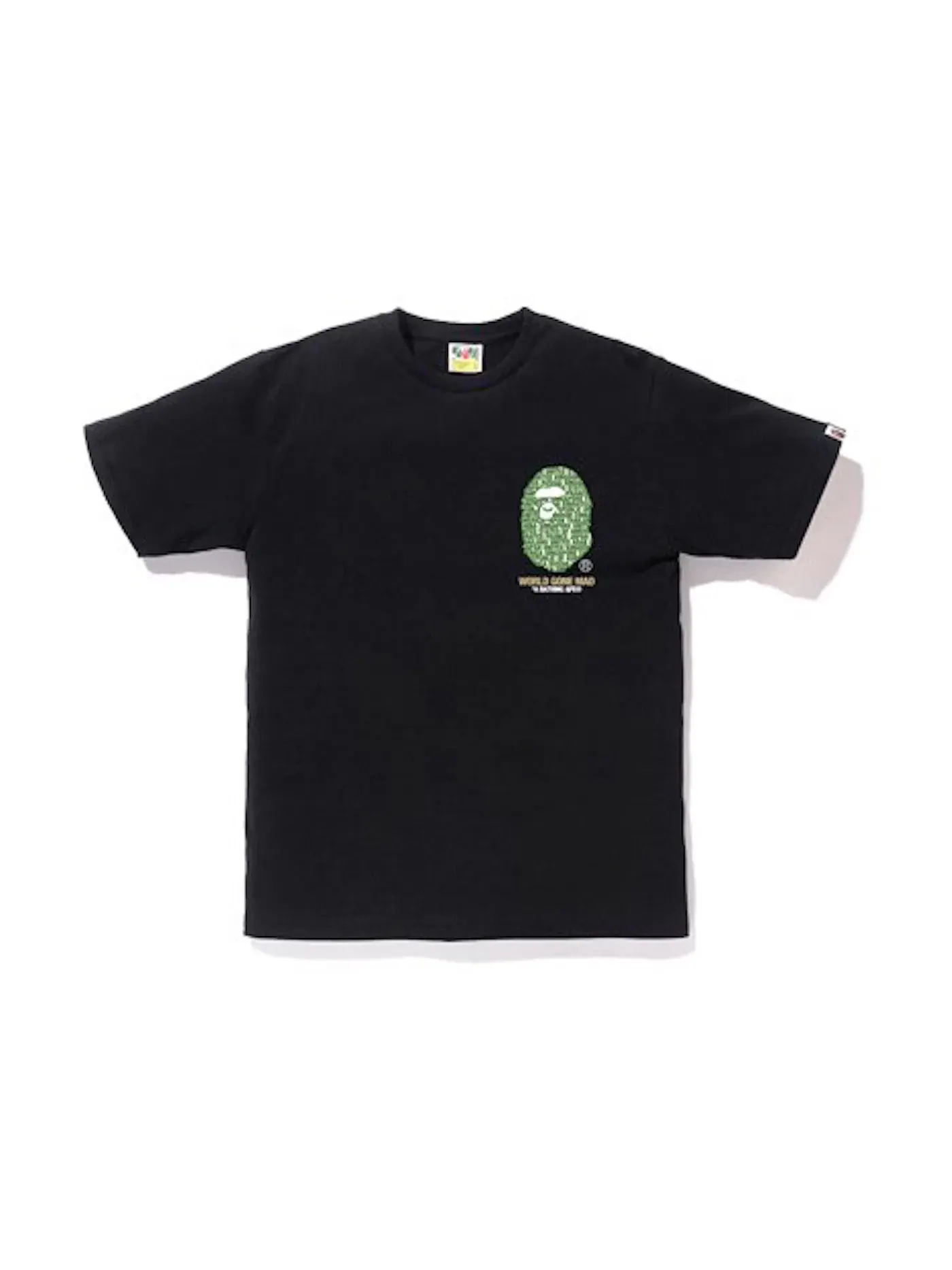 Мужская футболка с принтом City Tokyo Ape Head Tee BAPE — изображение 1 из 2, черный