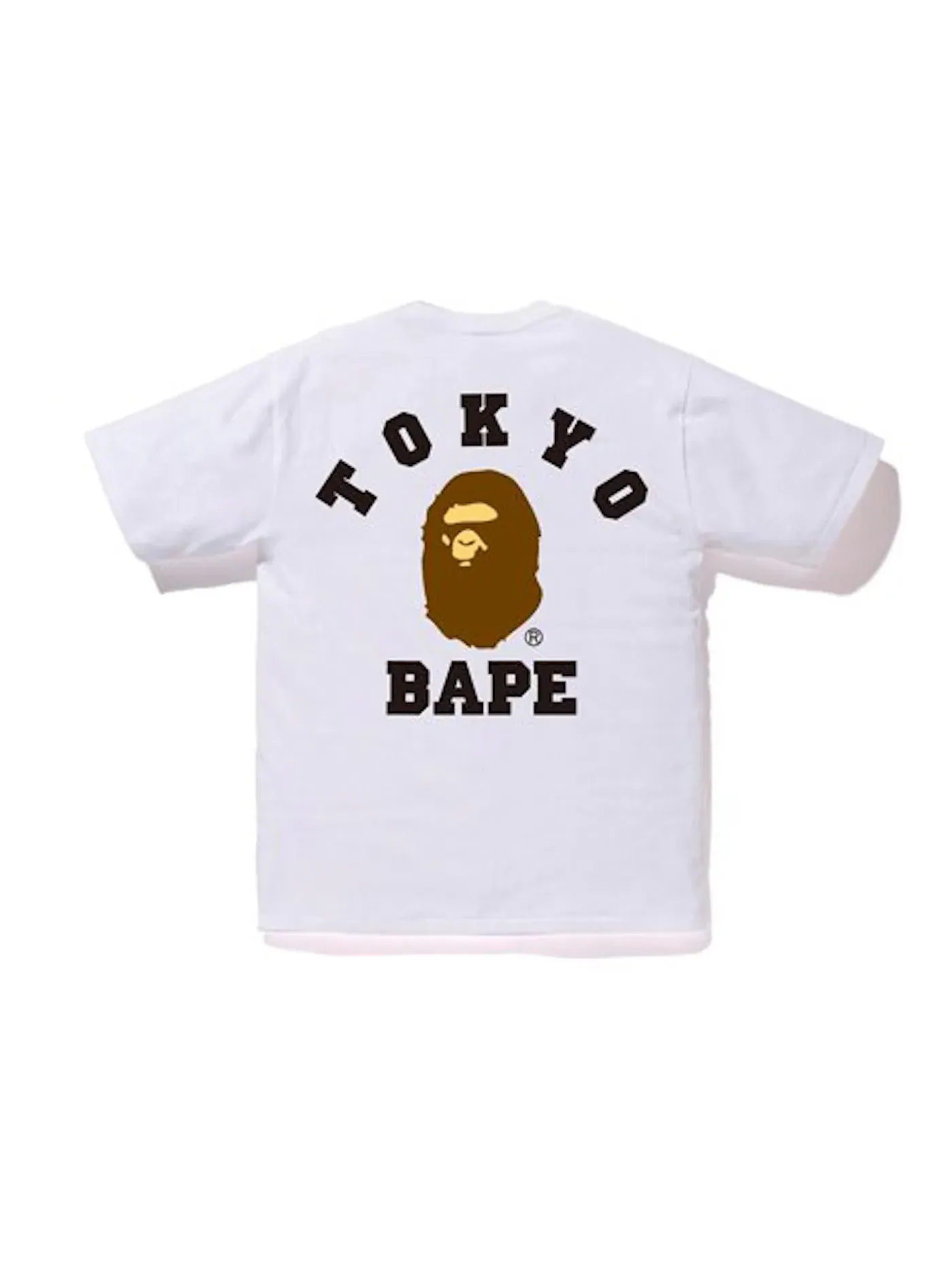 Мужская футболка с принтом BAPE City Tokyo Ape Head Tee — изображение 2 из 2, белый