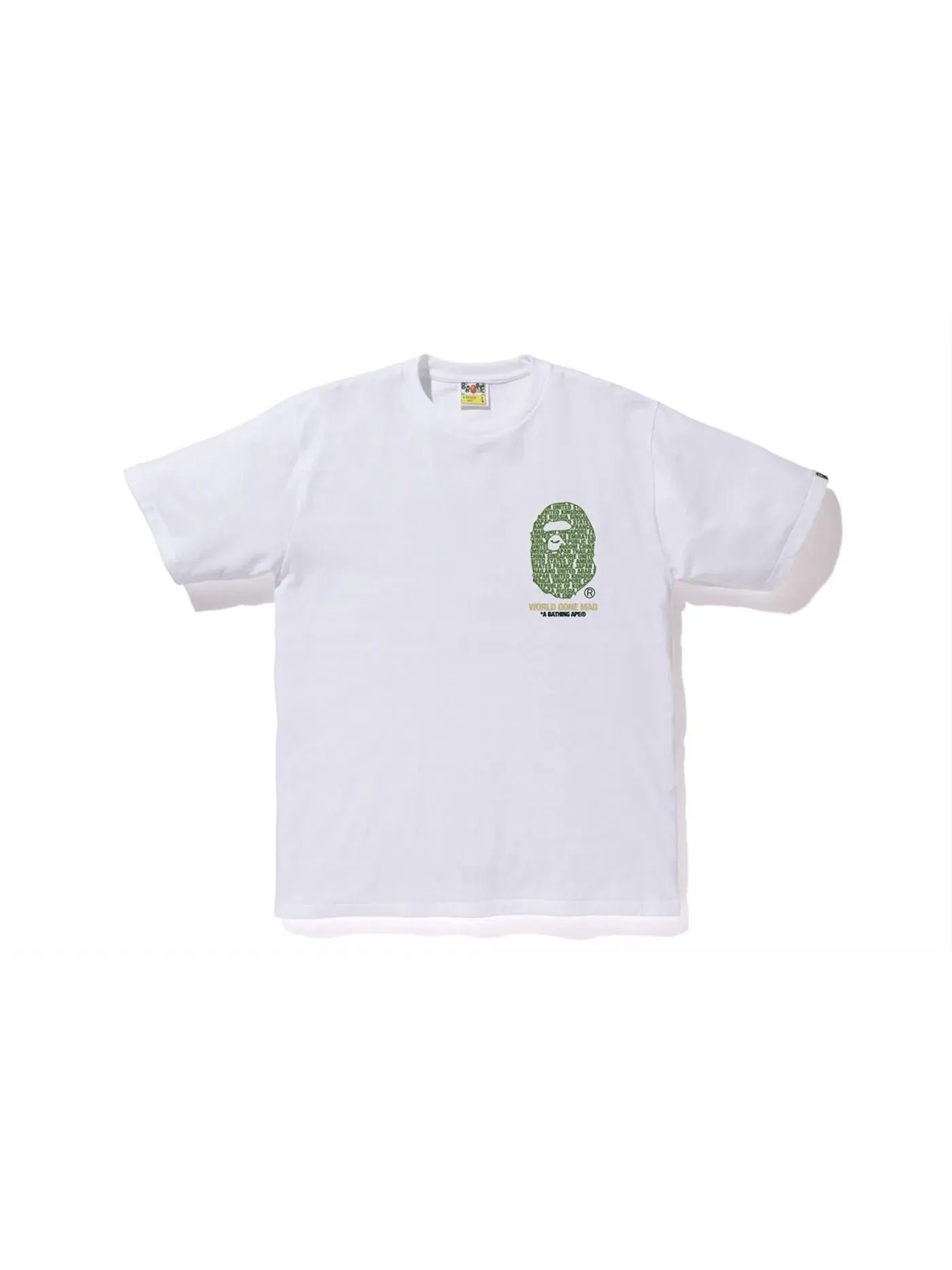 Мужская футболка с принтом BAPE City Tokyo Big Ape Head Tee BAPE — изображение 1 из 2, белый