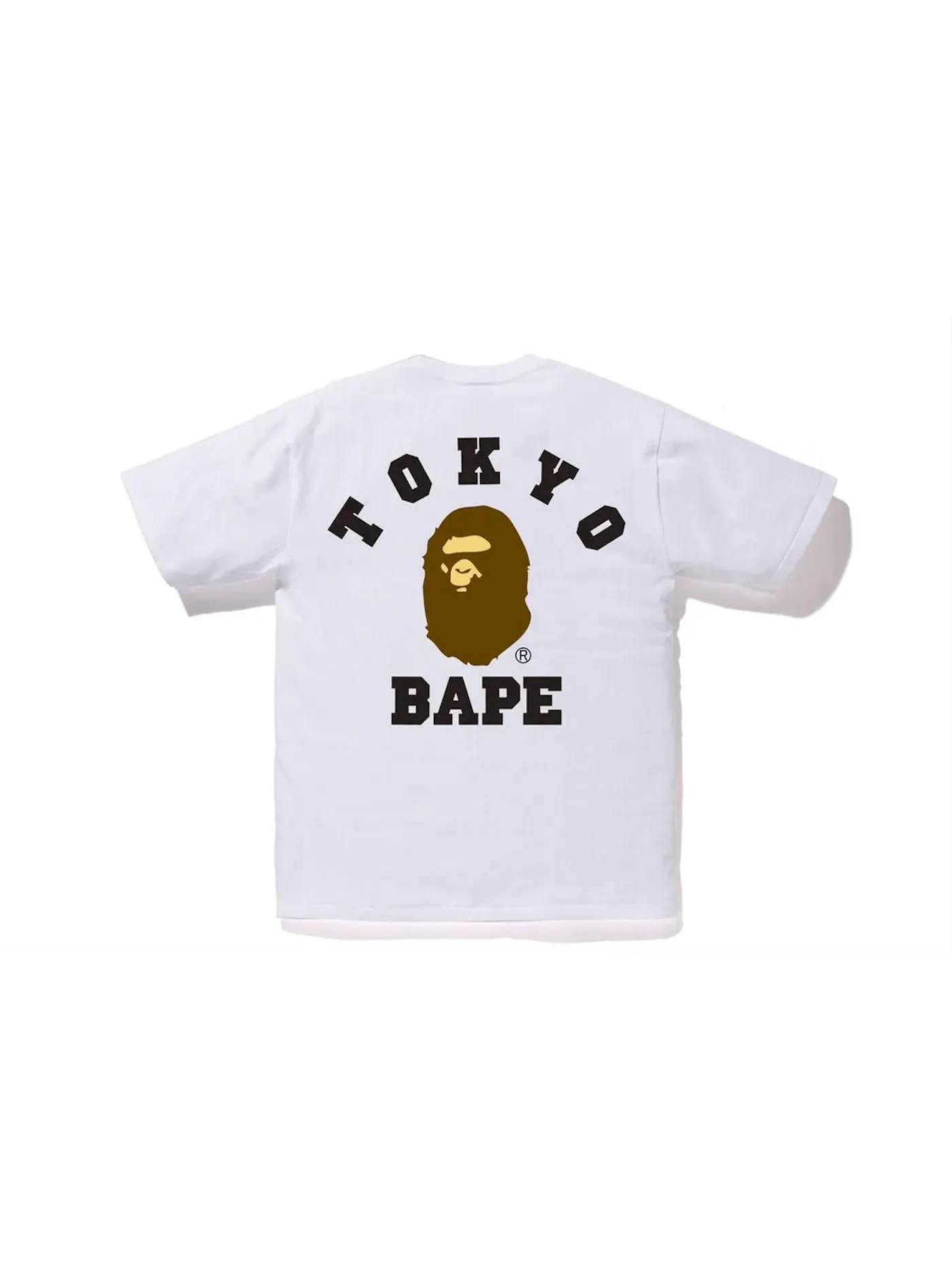 Мужская футболка с принтом BAPE City Tokyo College Tee — изображение 2 из 2, белый