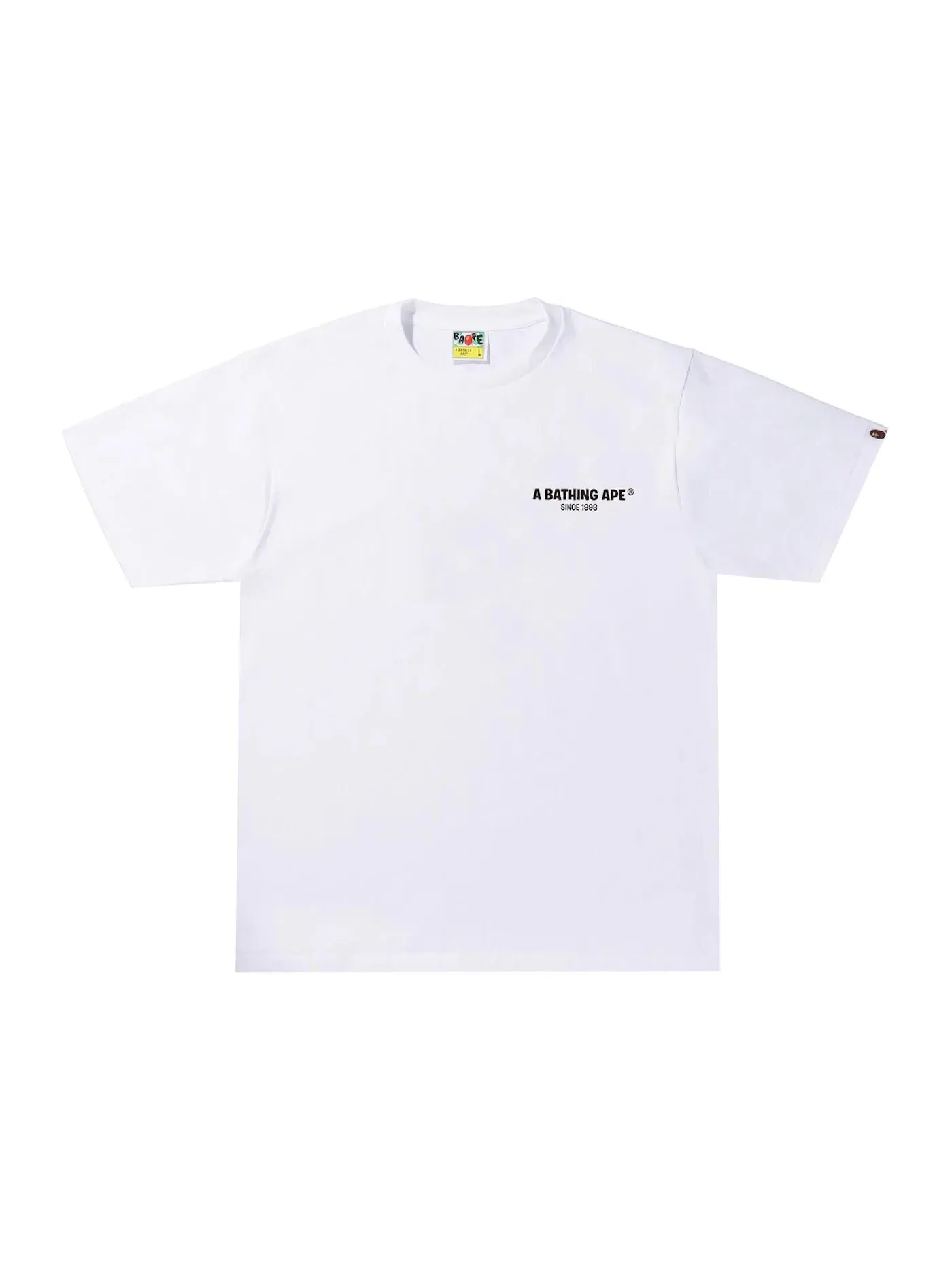 Мужская футболка с принтом Classic Logo #1 Tee BAPE — изображение 2 из 2, белый