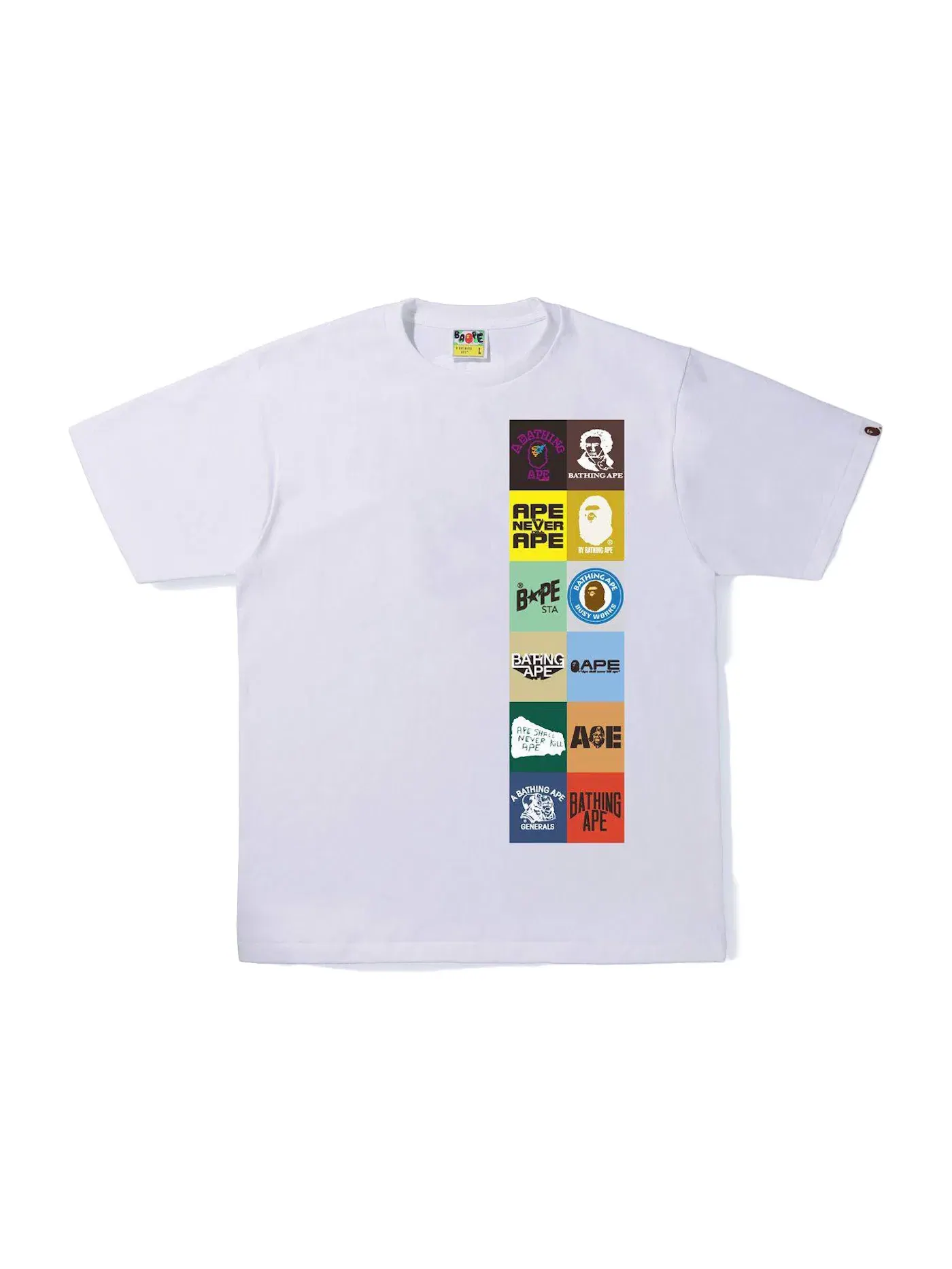 Мужская футболка BAPE Classic Logo Tee — изображение 1 из 2, белый