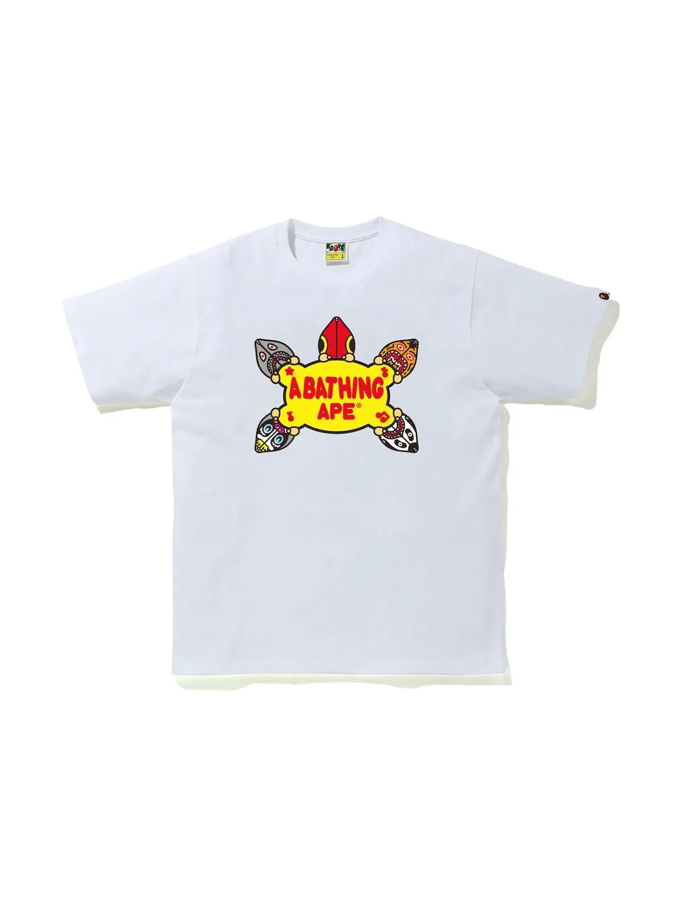 Мужская футболка с принтом BAPE Classic Milo Shark #1 Tee — изображение 1 из 1, белый