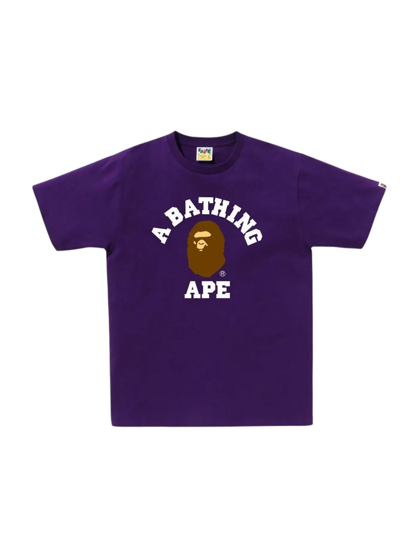 Мужская футболка с принтом BAPE Tee (FW25) BAPE — изображение 1 из 1, фиолетовый