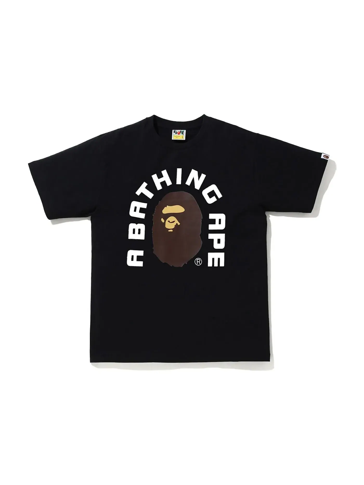 Мужская футболка хлопковая BAPE College 2020 Tee — изображение 1 из 1, черный