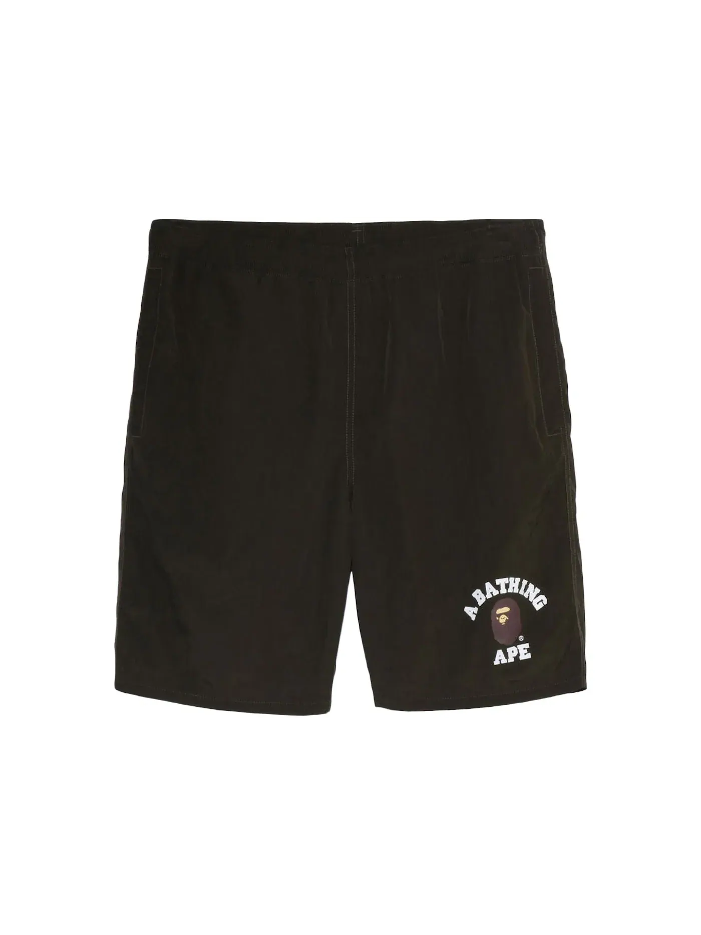 Мужские шорты с принтом BAPE College Beach Online Exclusive — изображение 1 из 2, оливковый