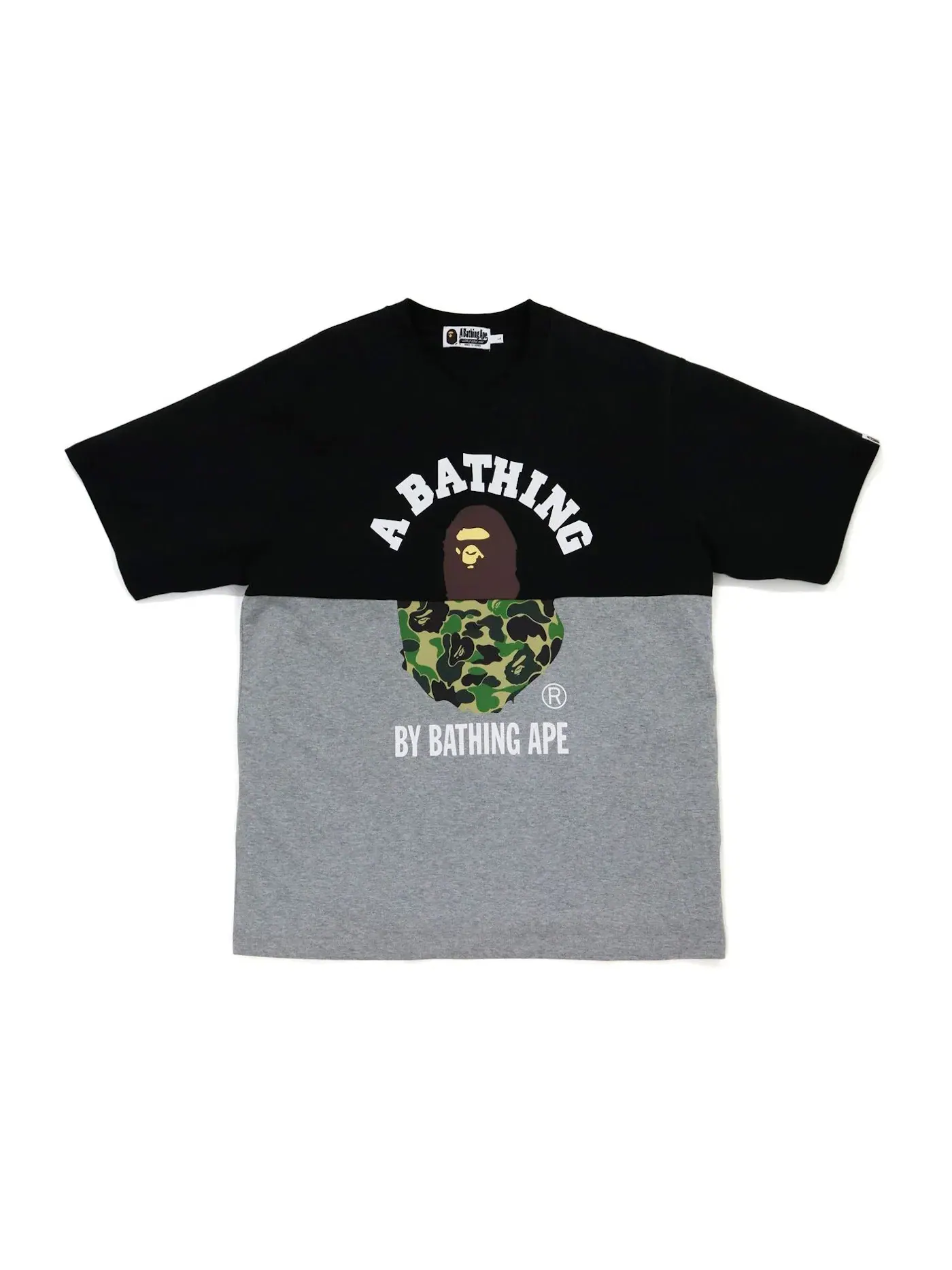 Мужская футболка свободного кроя BAPE College & By Bathing Ape Relaxed Fit Tee — изображение 1 из 1, черный