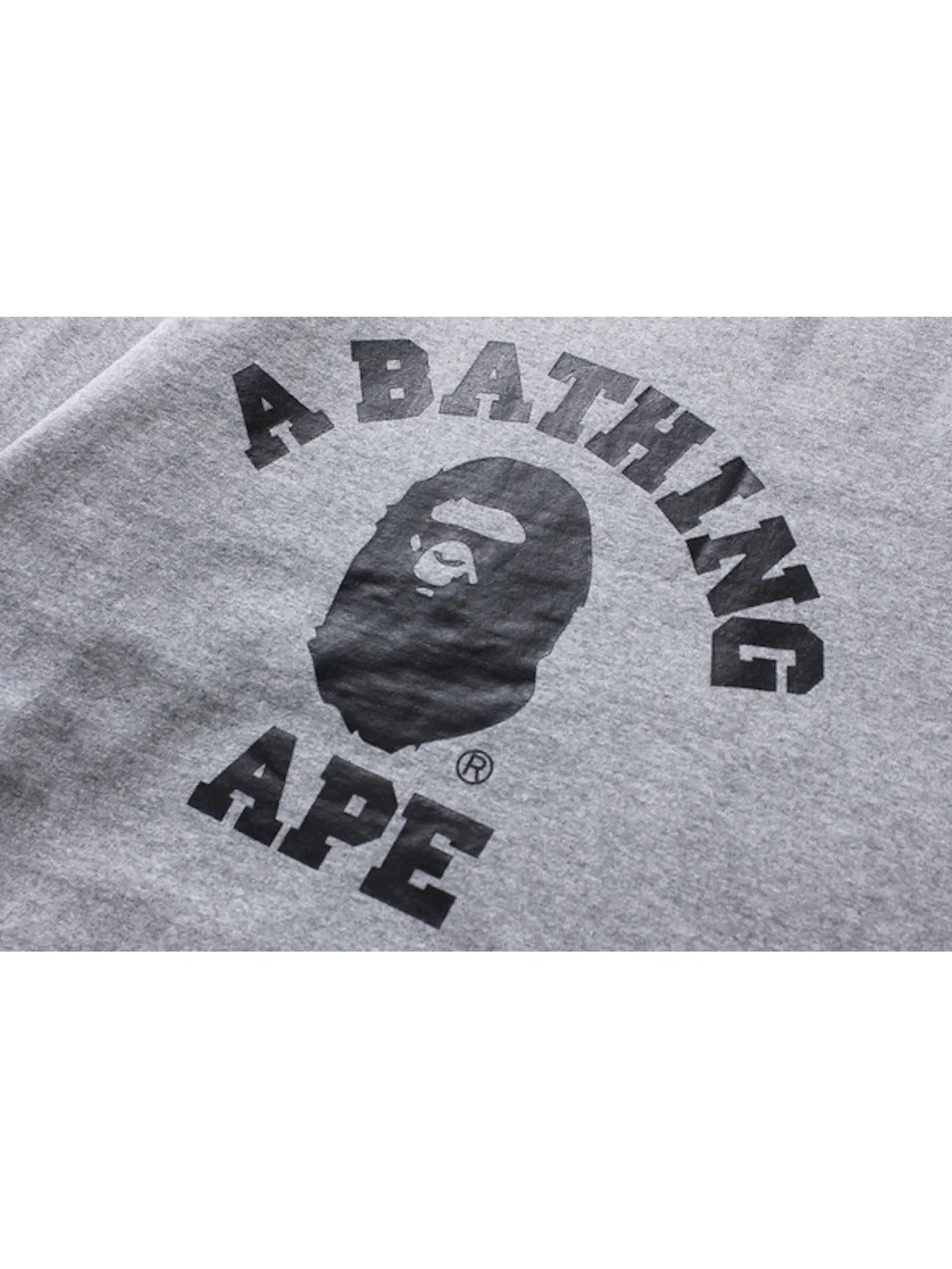 Мужской свитшот с круглым вырезом BAPE — изображение 2 из 2, серый