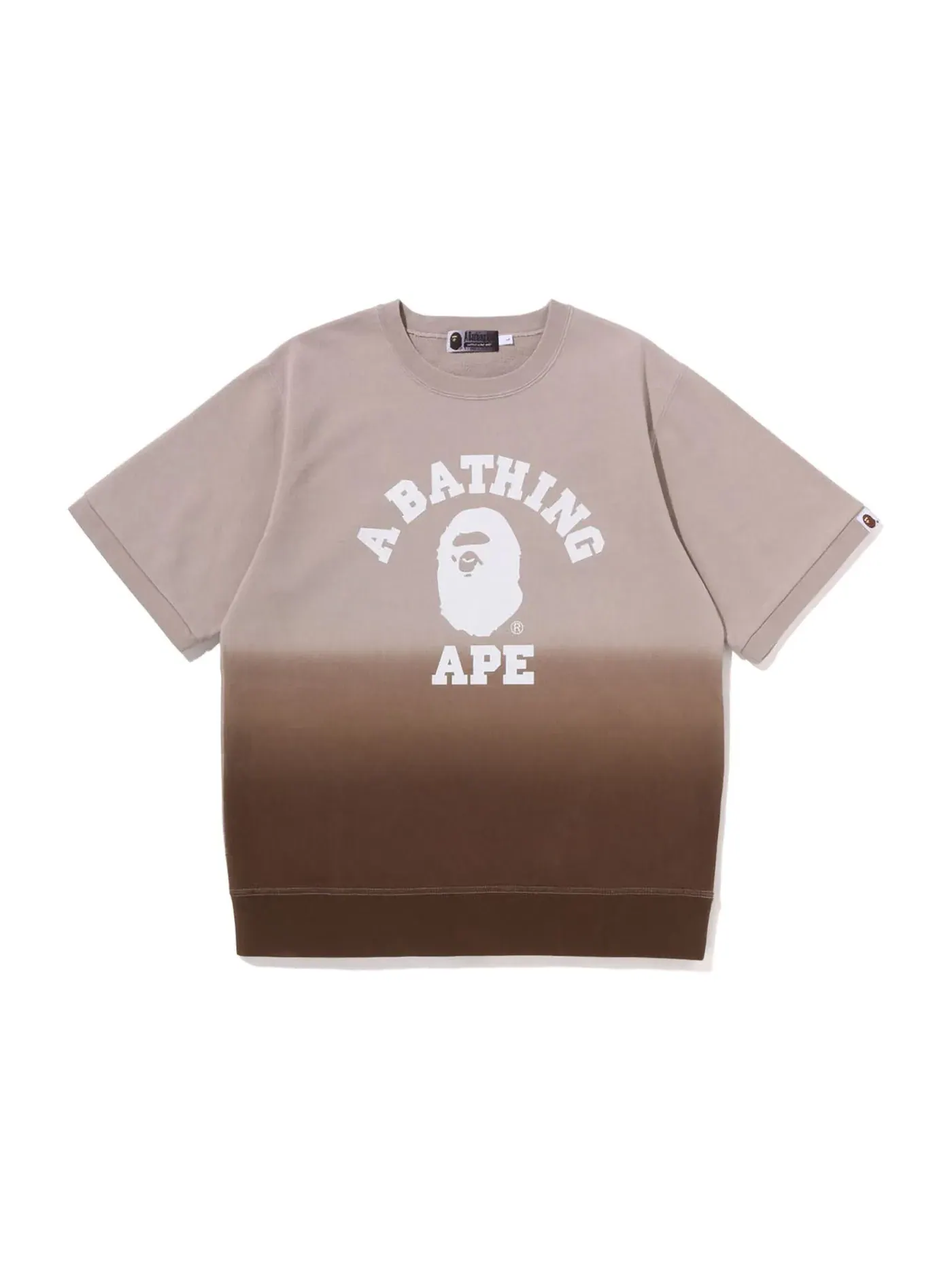 Мужской свитшот с градиентом Crewneck BAPE — изображение 1 из 2, коричневый