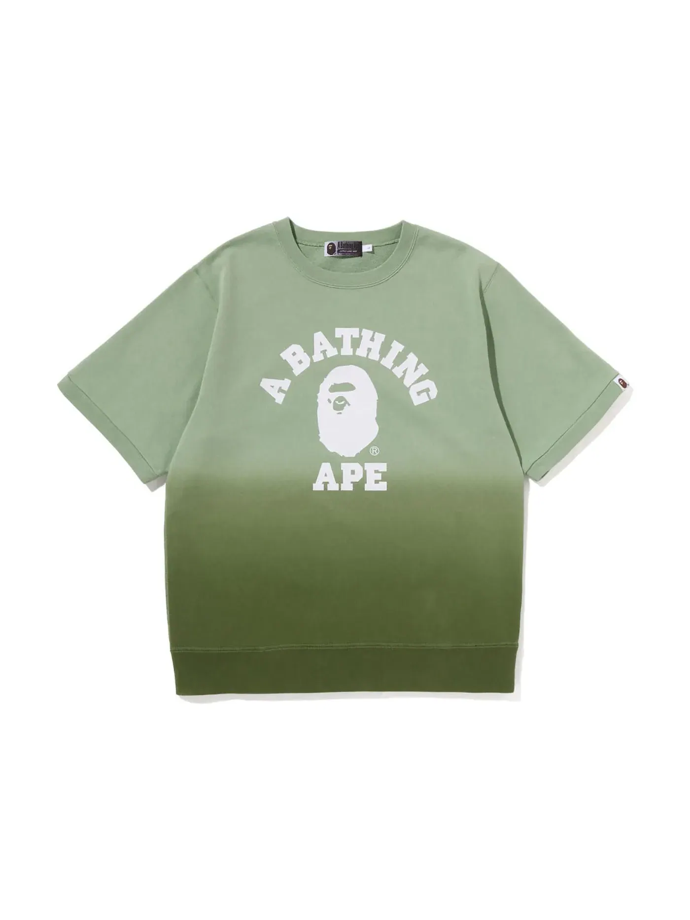 Мужской свитшот градиентный BAPE Crewneck — изображение 1 из 2, зеленый