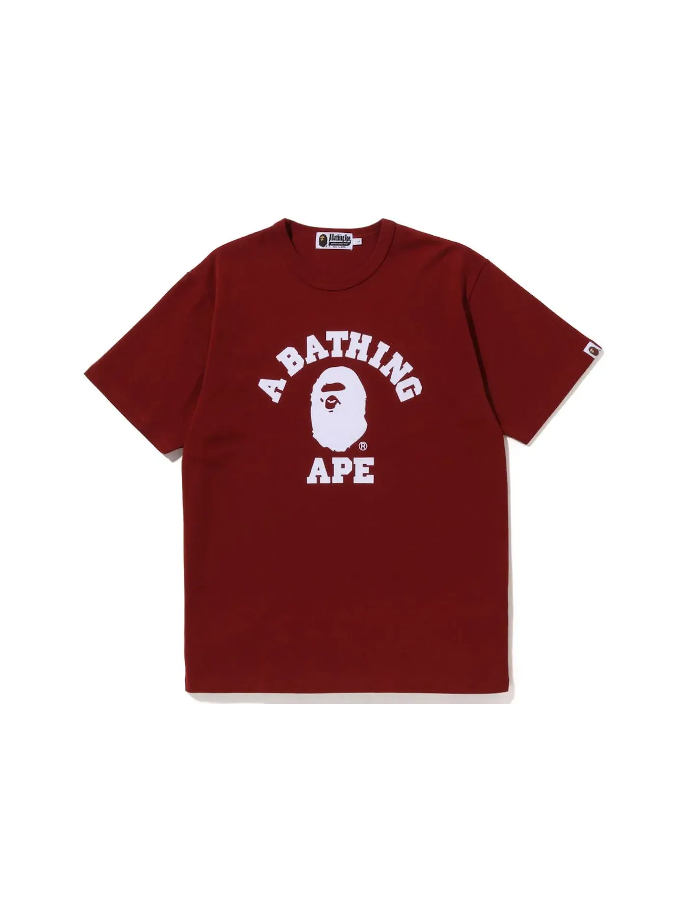 Мужская футболка с принтом BAPE Tee BAPE — изображение 1 из 1, красный
