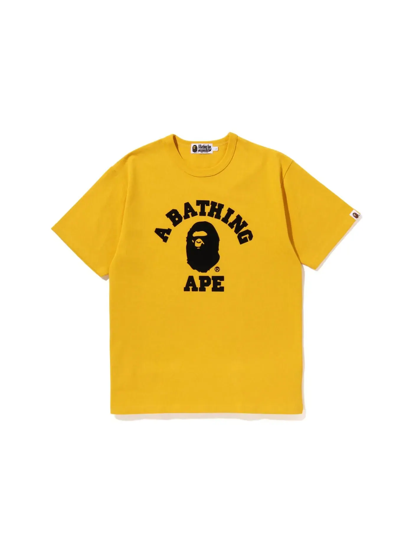 Мужская футболка с принтом BAPE Tee — изображение 1 из 1, желтый