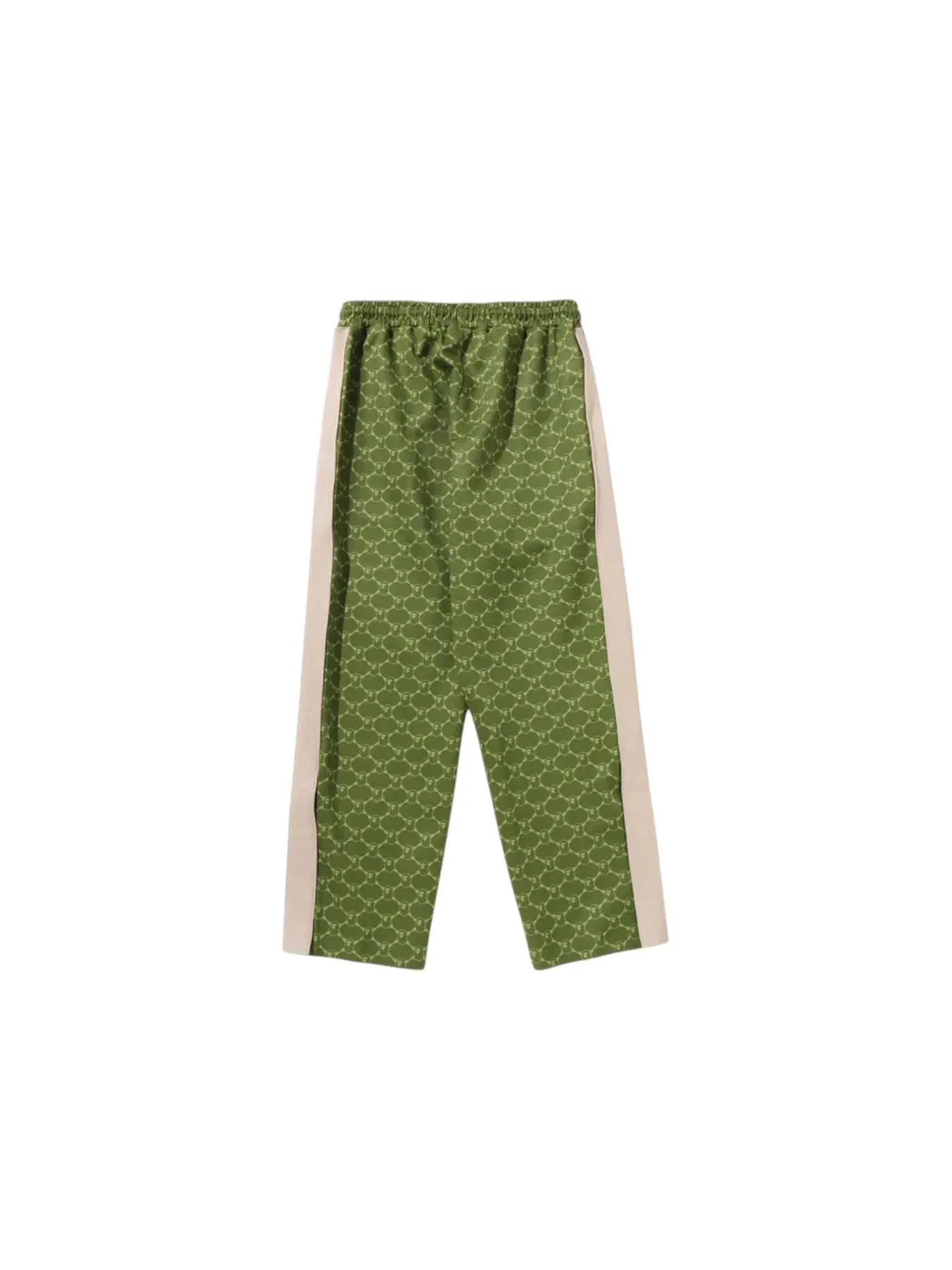 Мужские штаны свободного кроя с принтом BAPE College Monogram, Olivedrab — изображение 2 из 2