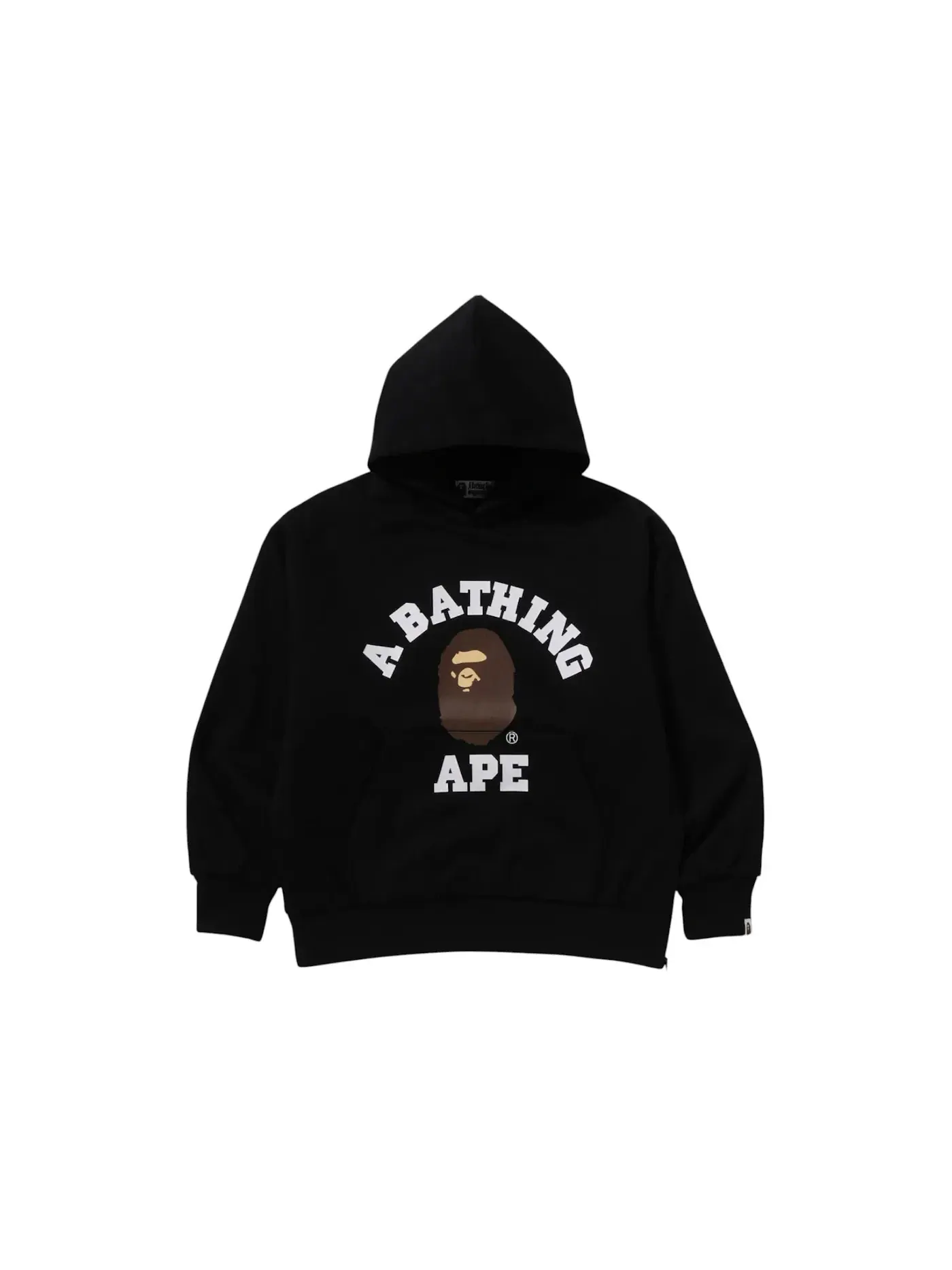 Мужской пуловер-худи свободного кроя BAPE — изображение 1 из 2, черный