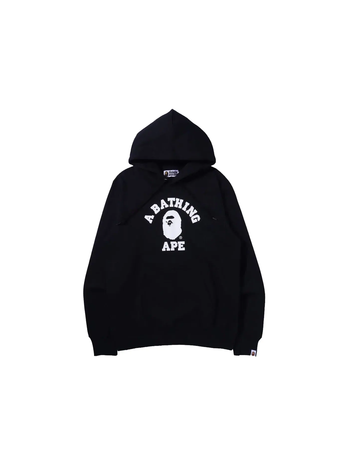 Мужской пуловер-худи BAPE College Pullover Hoodie (FW21) BAPE — изображение 1 из 1, черный