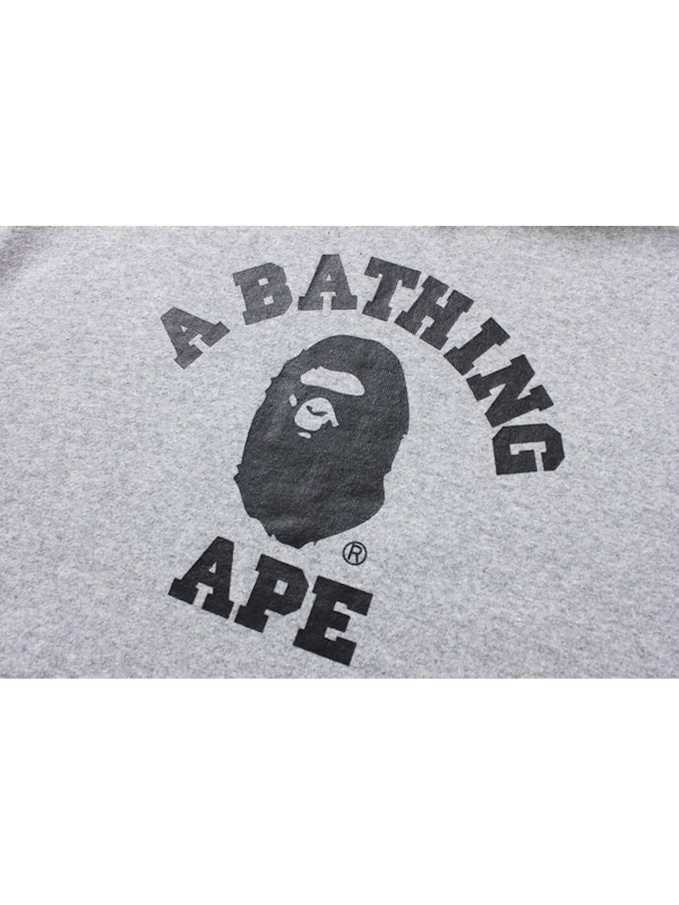 Мужской пуловер с капюшоном College BAPE — изображение 2 из 2, серый