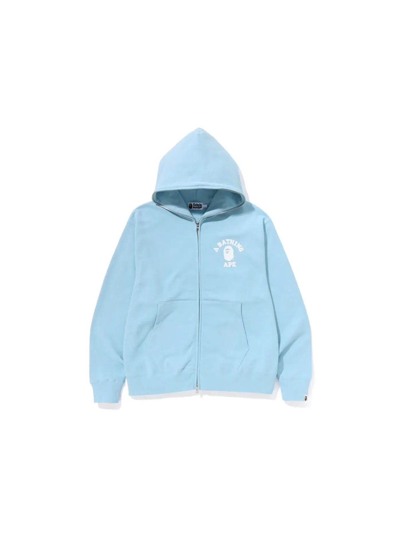 Мужская худи с полной застежкой-молнией свободного кроя Hoodie BAPE, Sax — изображение 1 из 1