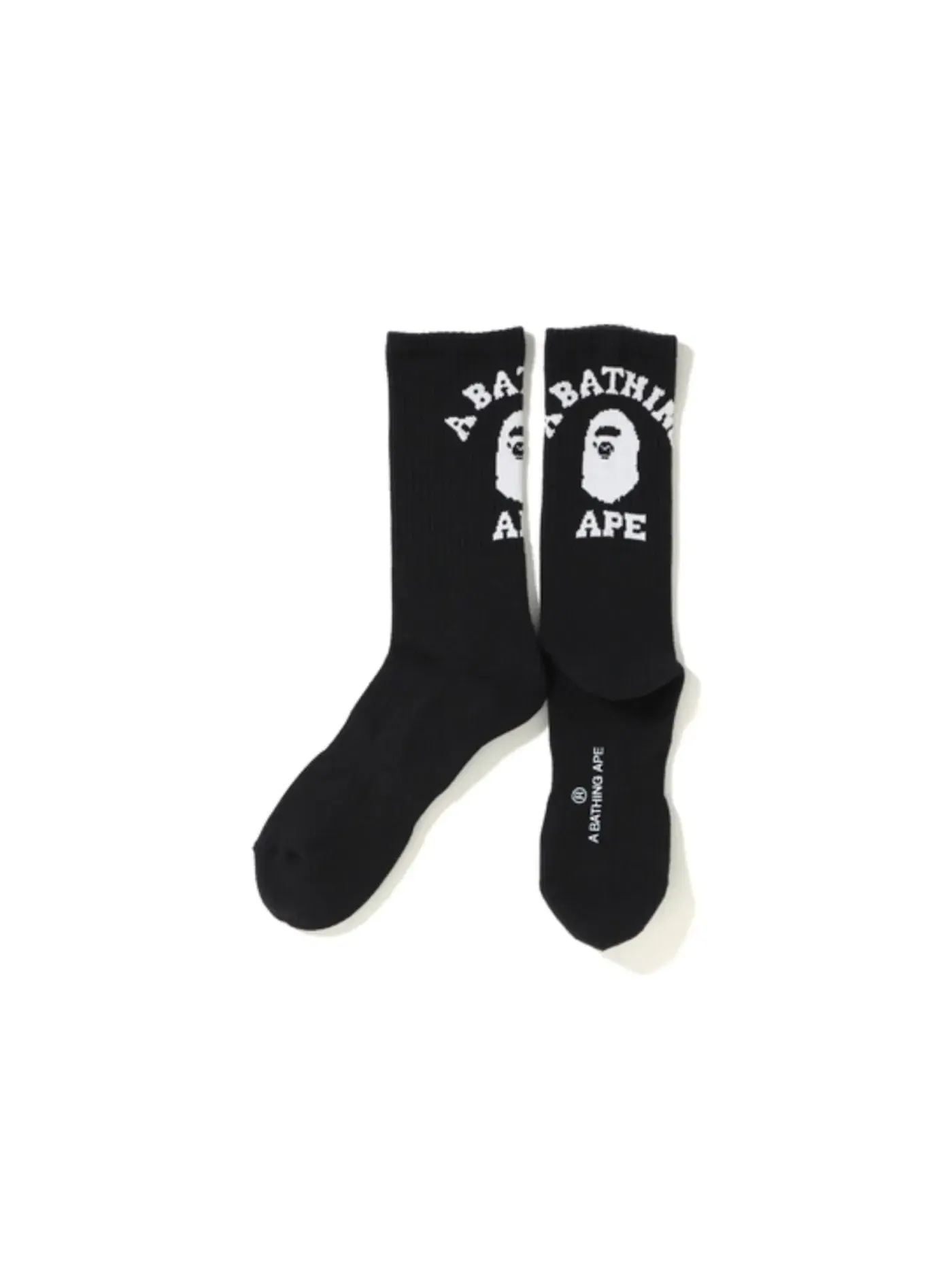Мужские носки BAPE College Socks (FW19) — изображение 1 из 1, черный