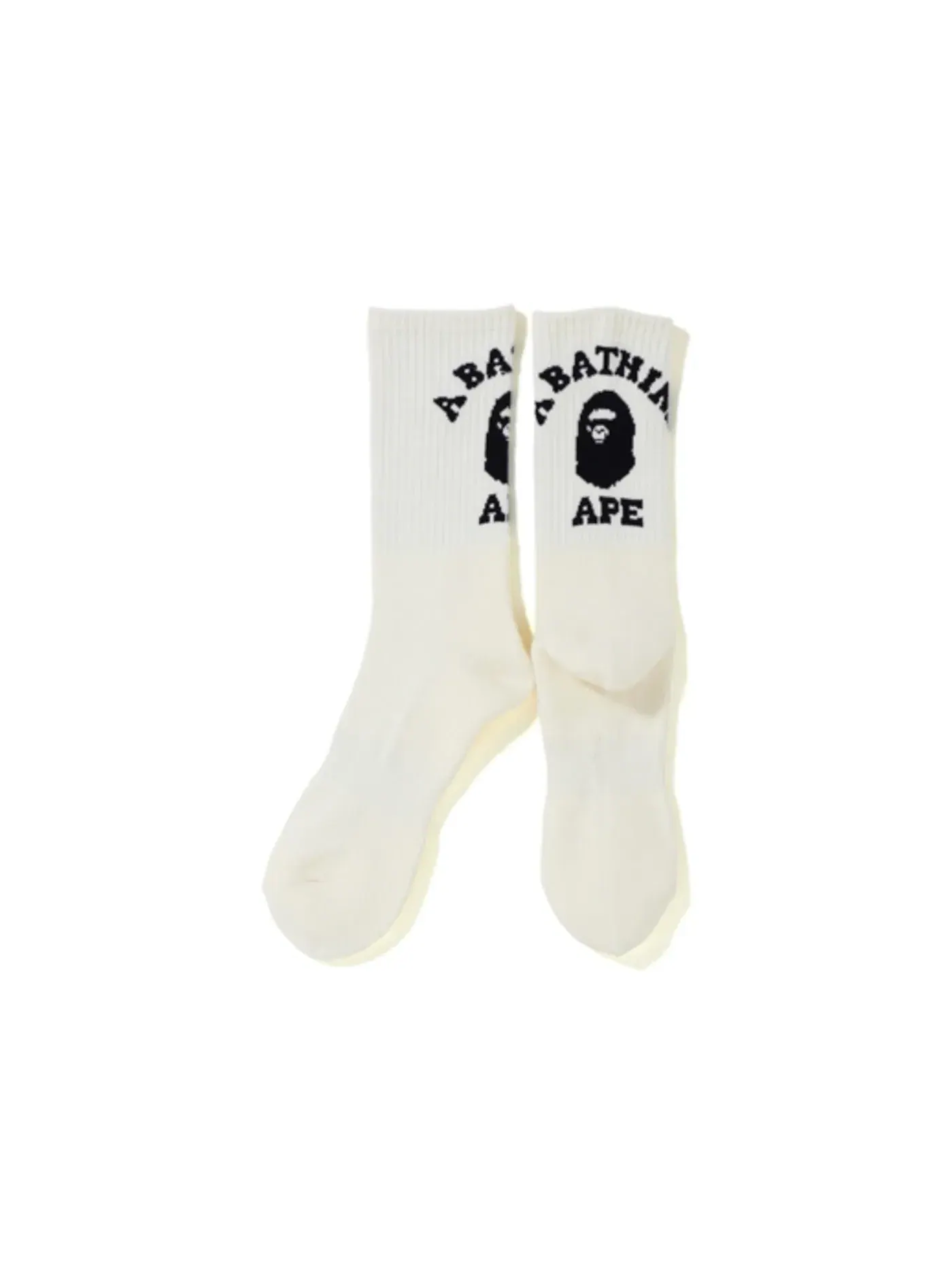 Мужские носки BAPE College Socks (FW19) — изображение 1 из 1, белый