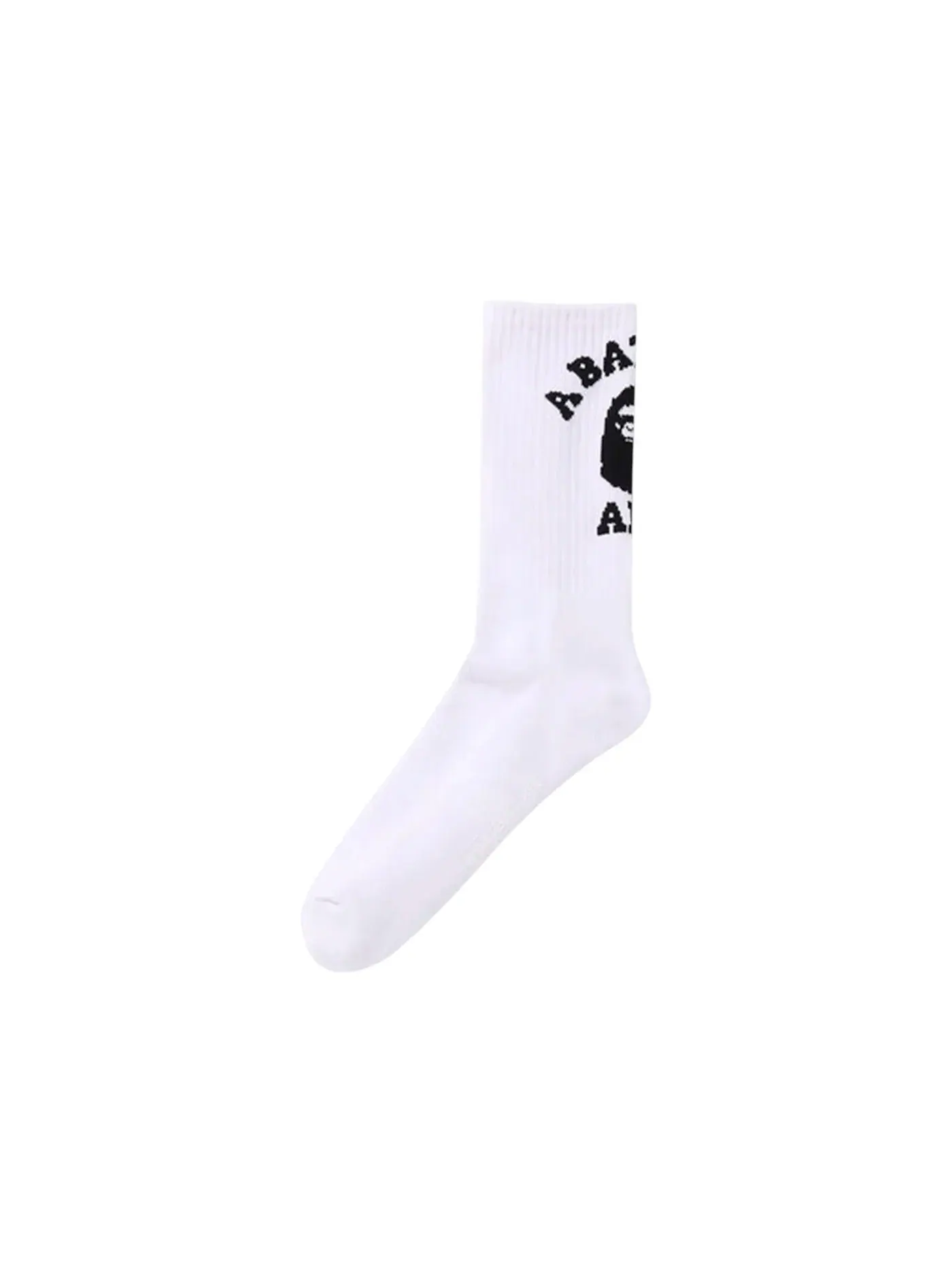 Мужские носки с принтом College Socks BAPE — изображение 1 из 2, белый