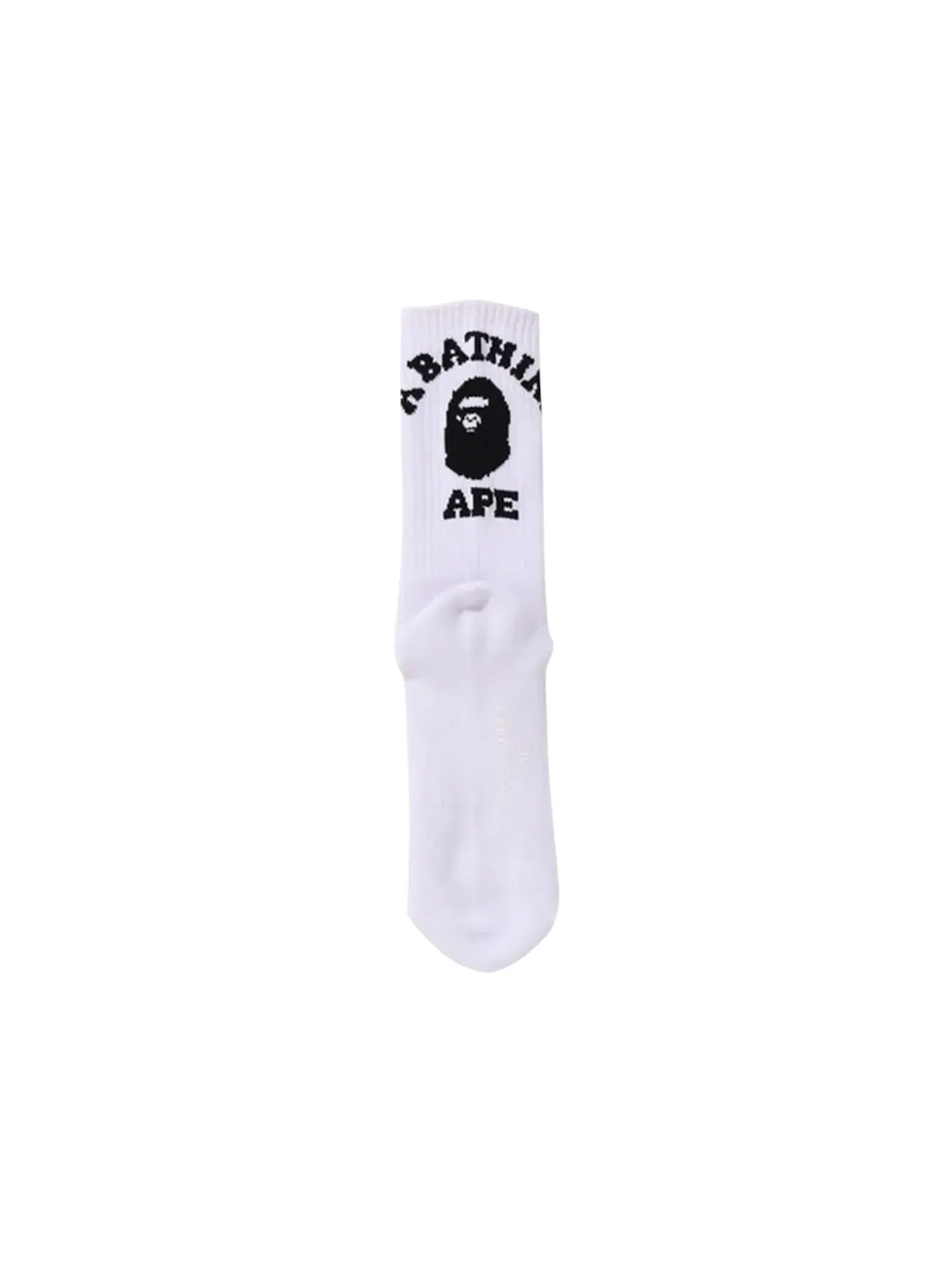 Мужские носки с принтом College Socks BAPE — изображение 2 из 2, белый