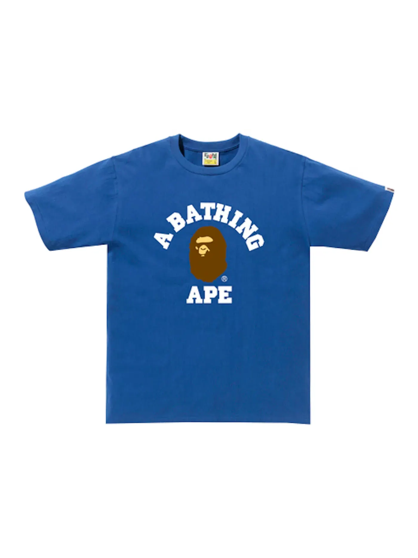 Мужская футболка с принтом BAPE Tee BAPE — изображение 1 из 1, синий