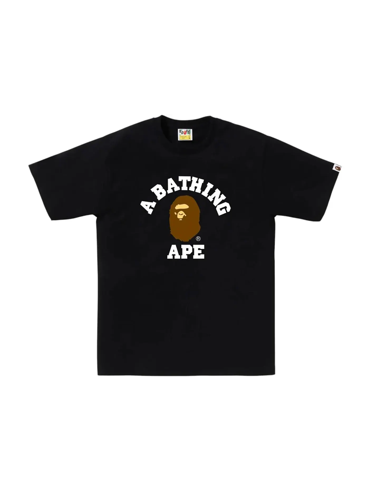 Мужская футболка с принтом College Tee FW25 BAPE — изображение 1 из 1, черный