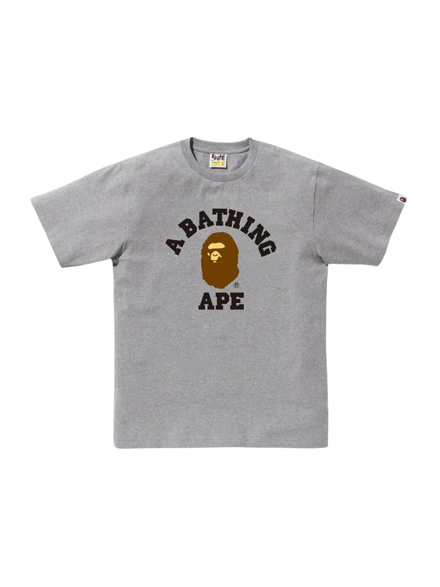 Мужская футболка с принтом BAPE Tee (FW25) — изображение 1 из 1, серый