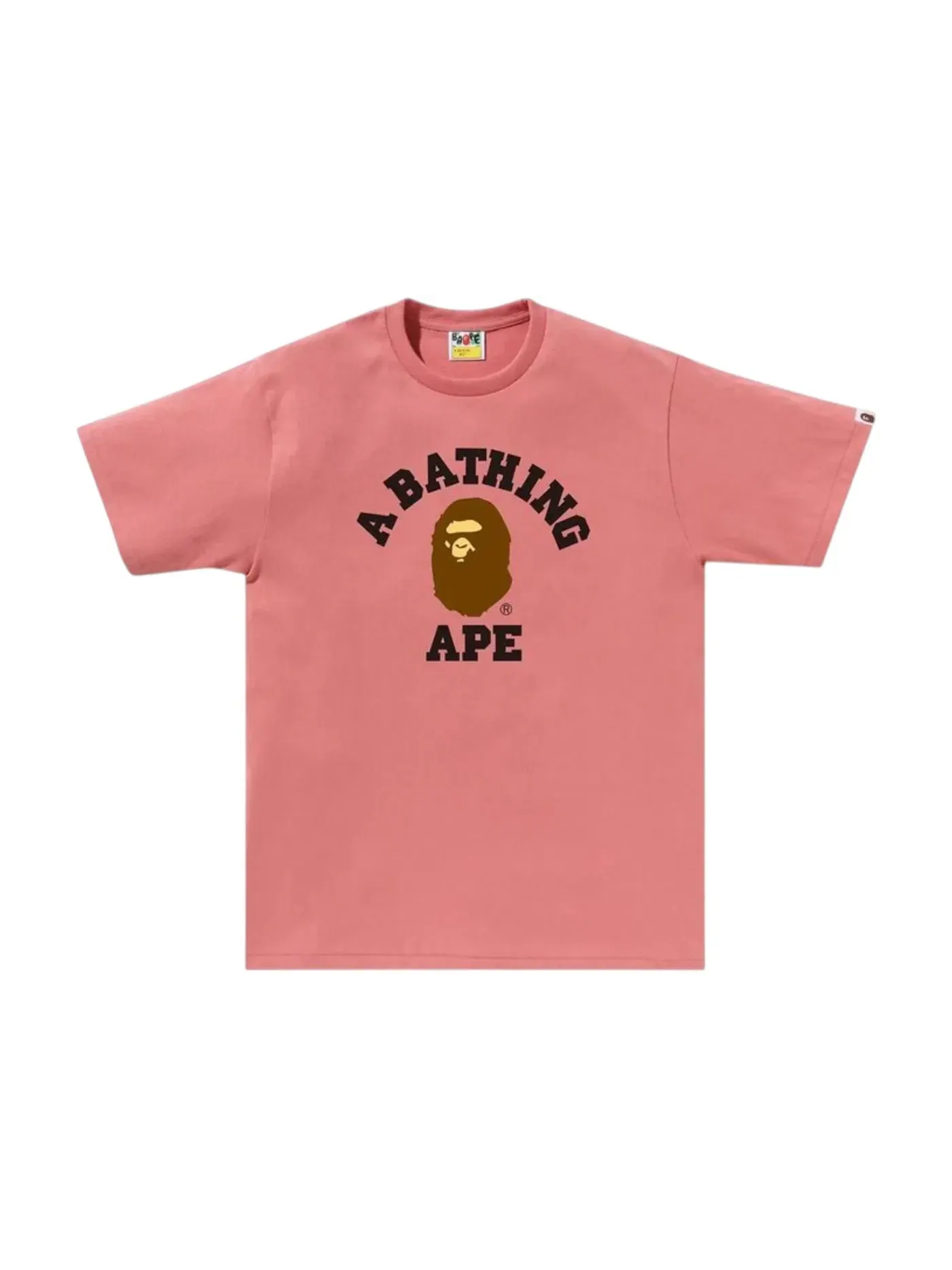 Мужская футболка с принтом BAPE Tee (FW25) — изображение 1 из 1, розовый