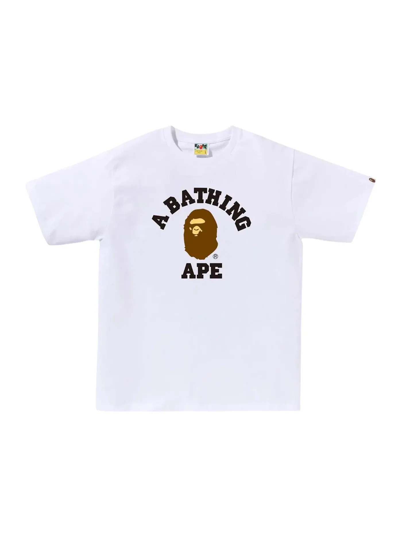 Мужская футболка с принтом Tee (FW25) BAPE — изображение 1 из 1, белый