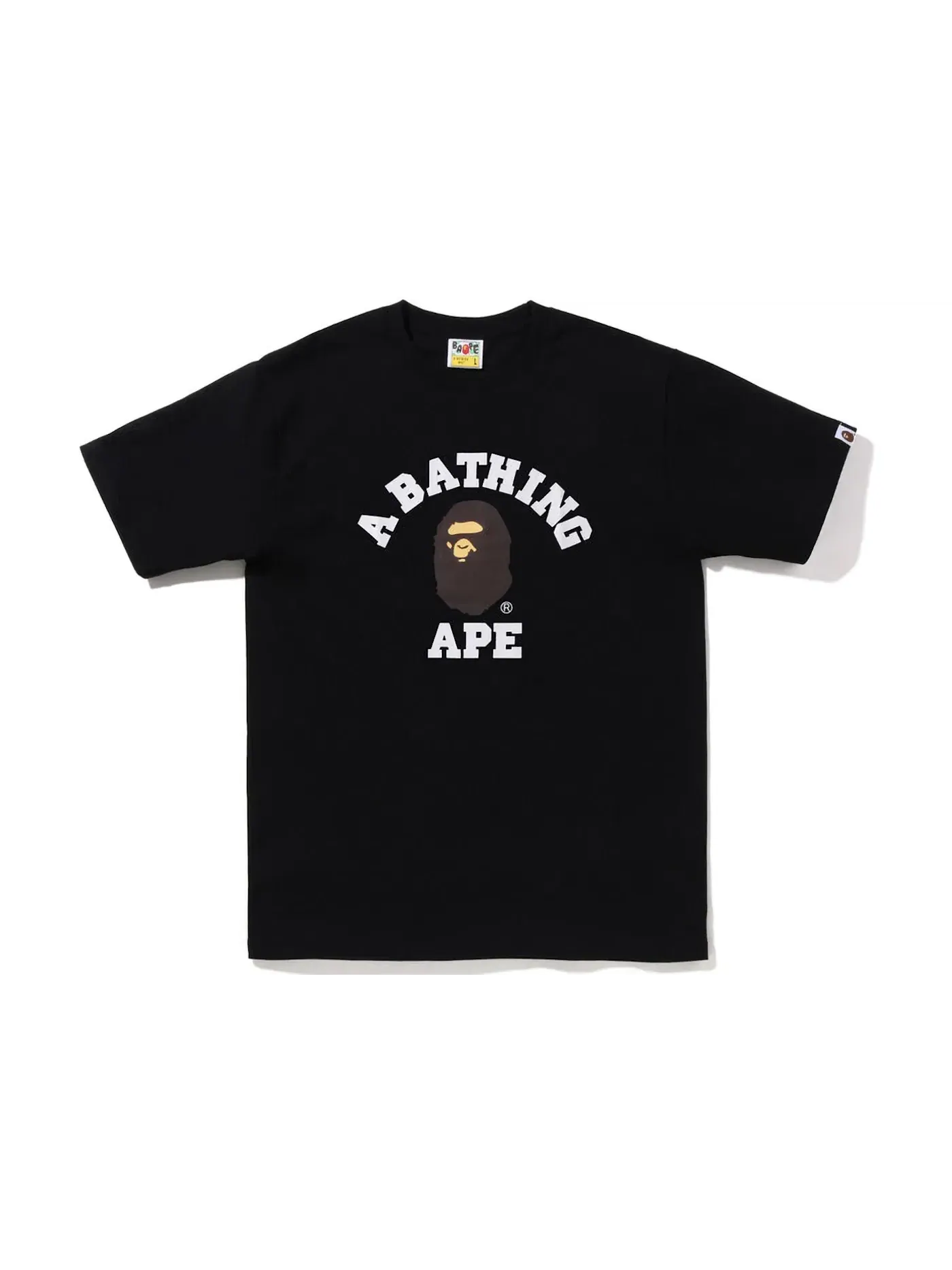 Мужская футболка с коротким рукавом BAPE — изображение 1 из 1, черный