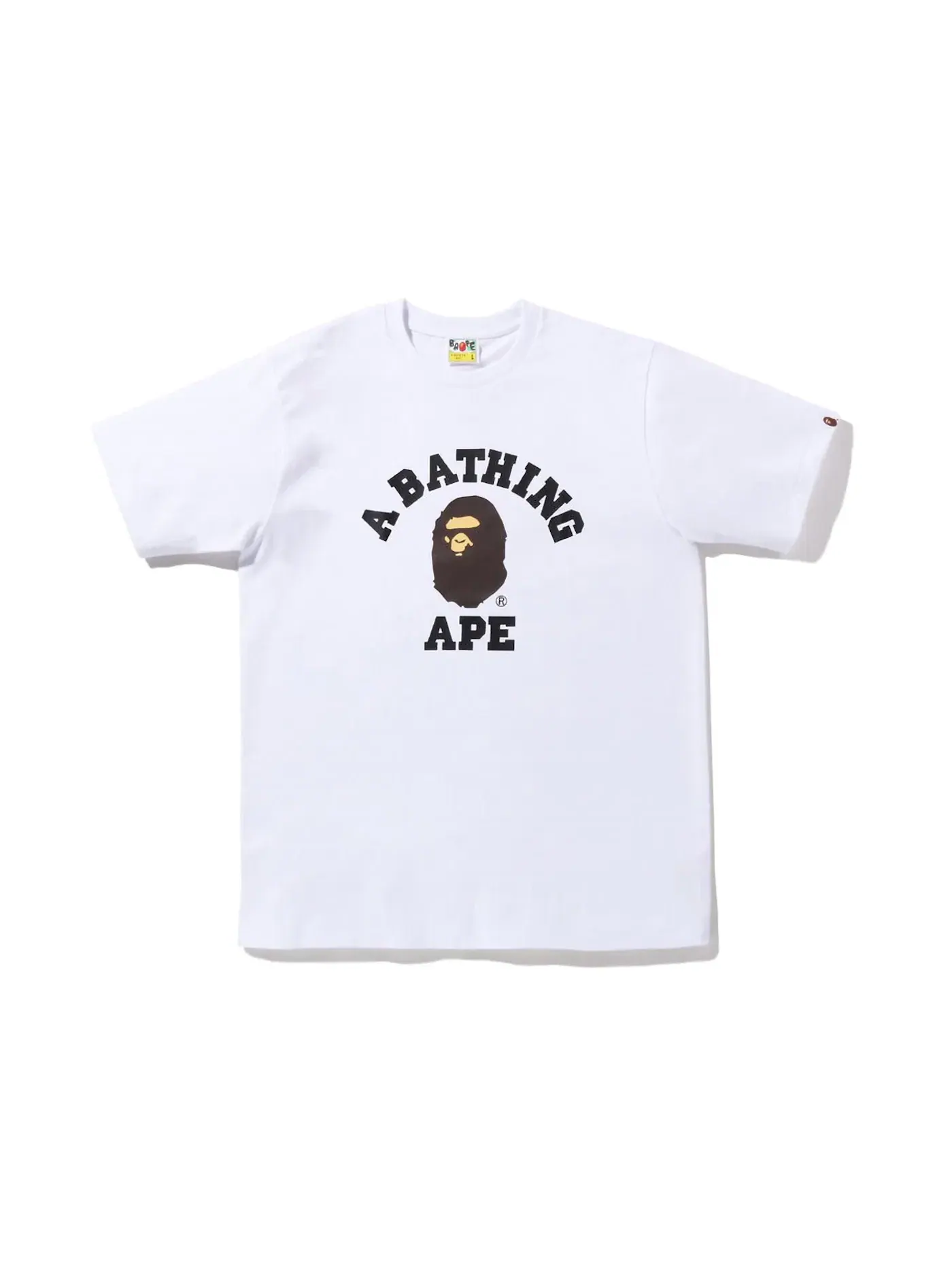 Мужская футболка с принтом BAPE Tee (SS23) — изображение 1 из 1, белый