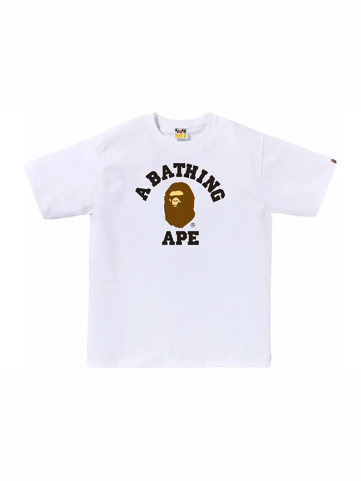 Мужская футболка с принтом BAPE Tee (SS24) — изображение 1 из 1, белый