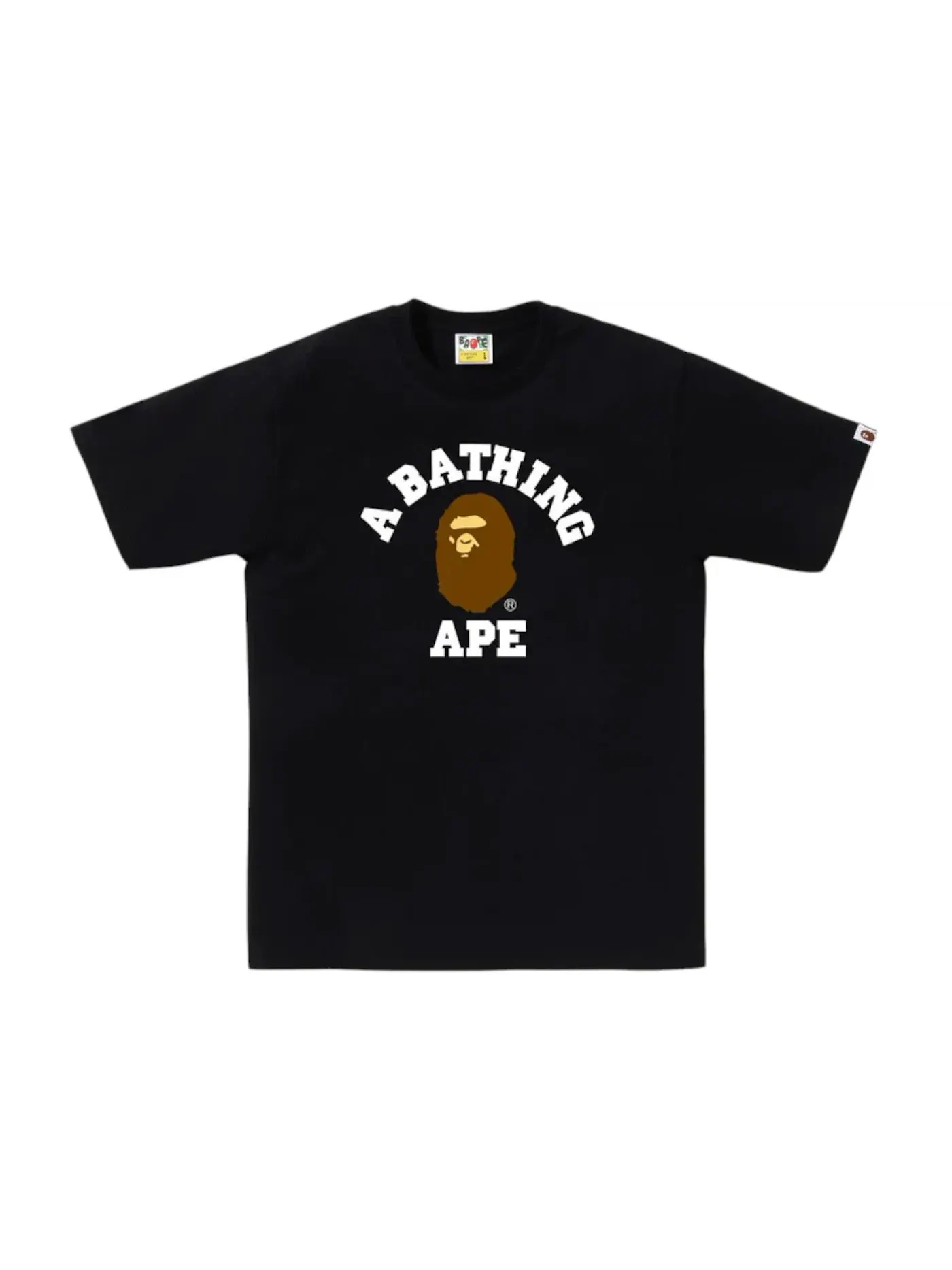Мужская футболка с принтом BAPE Tee (SS25) — изображение 1 из 1, черный