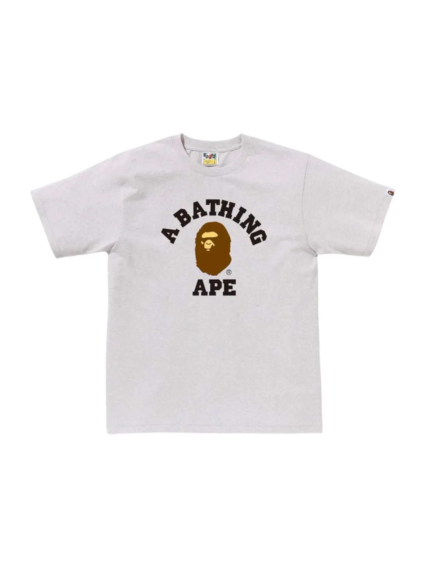 Мужская футболка с принтом BAPE Tee (SS25) — изображение 1 из 1, серый