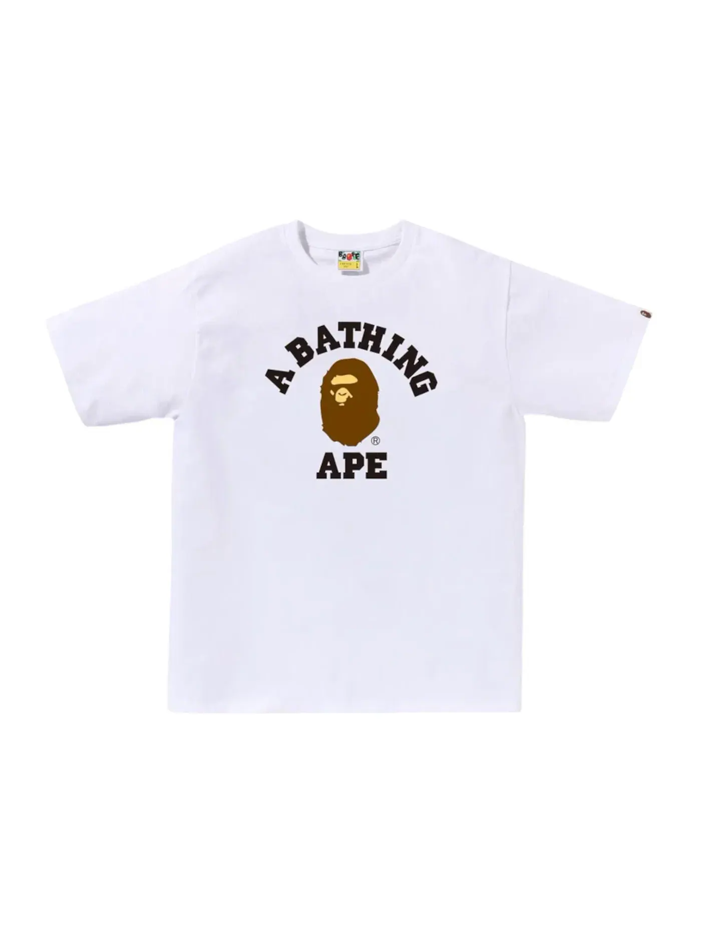 Мужская футболка с принтом BAPE Tee (SS25) — изображение 1 из 1, белый