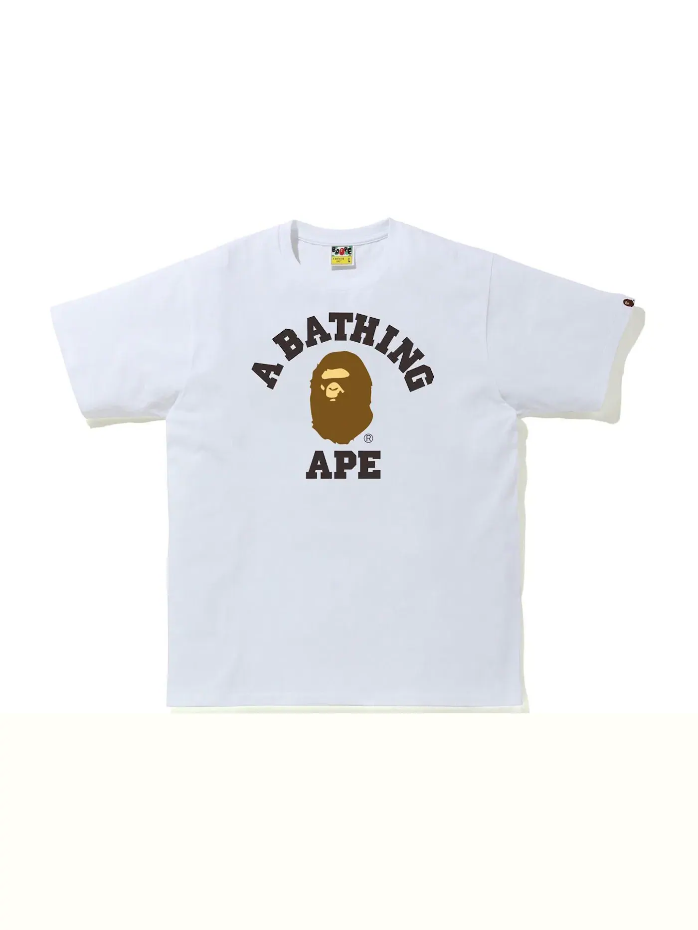 Мужская футболка с принтом BAPE Tee (FW21) — изображение 1 из 1, белый