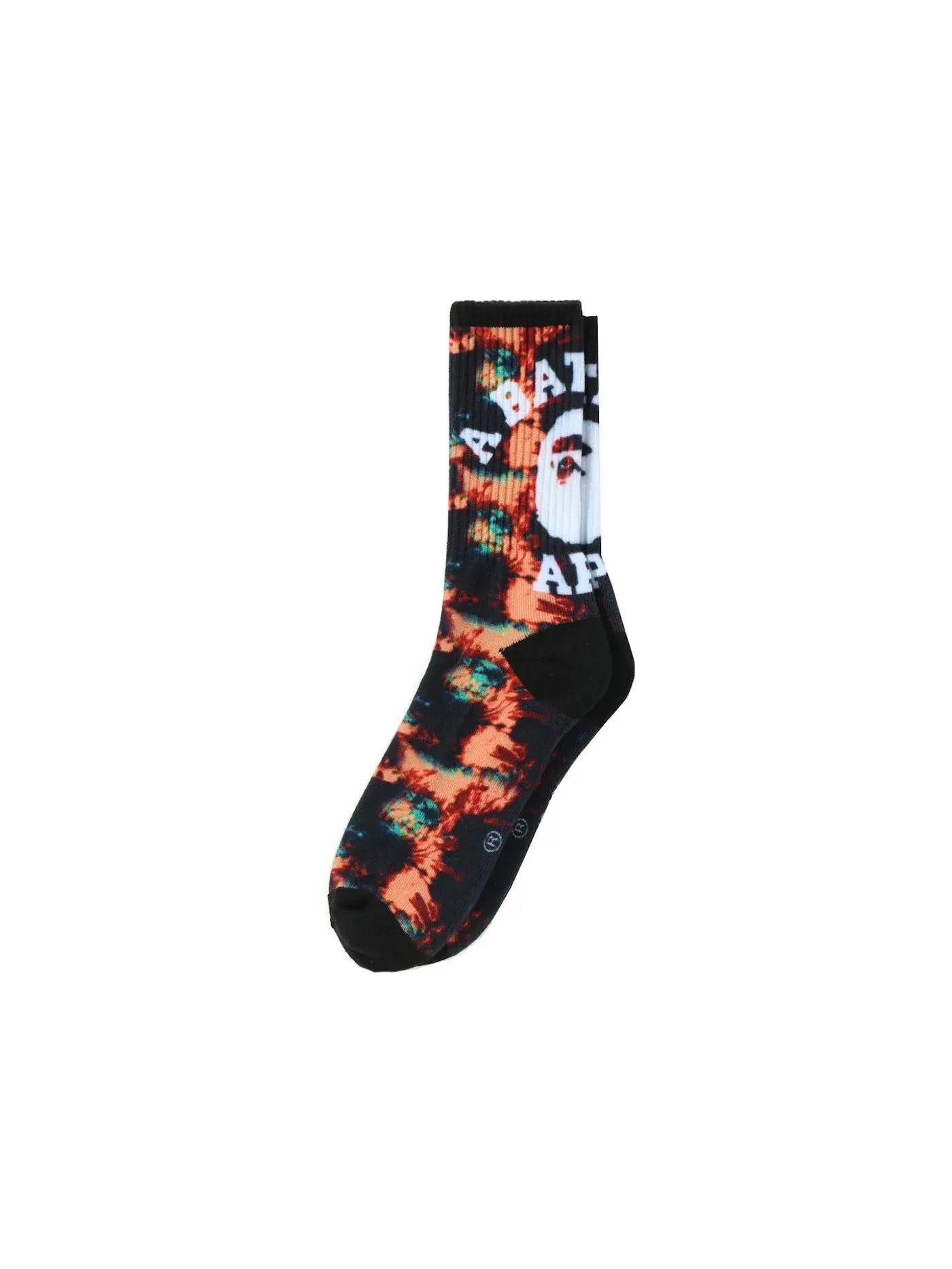 Унисекс носки с принтом тай-дай BAPE — изображение 1 из 2, темно-синий