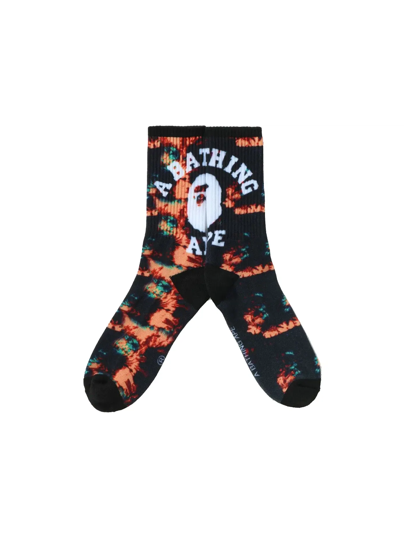Унисекс носки с принтом тай-дай BAPE — изображение 2 из 2, темно-синий