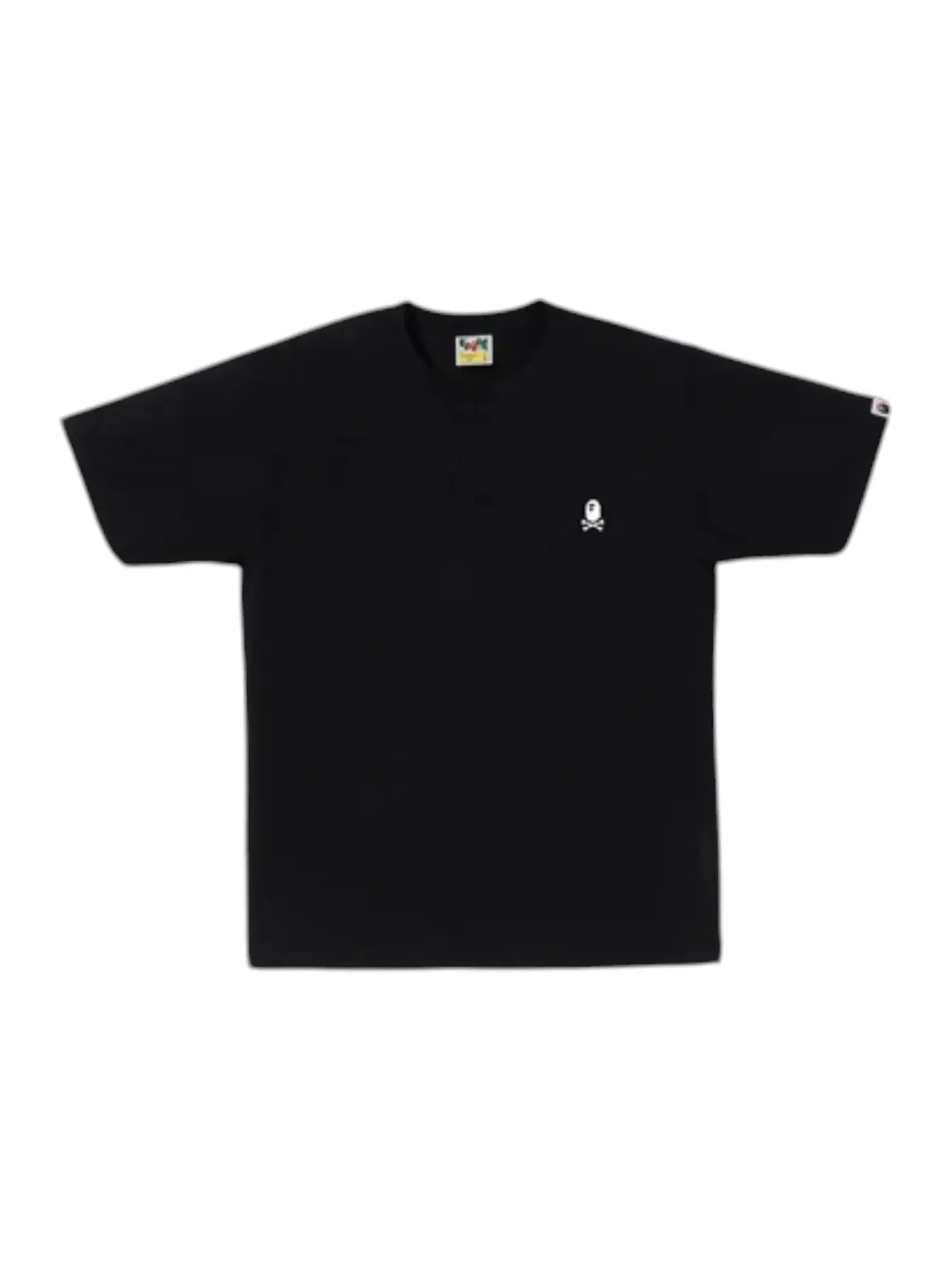 Мужская футболка с принтом BAPE Color Ape Crossbone One Point Tee BAPE — изображение 1 из 1, черный