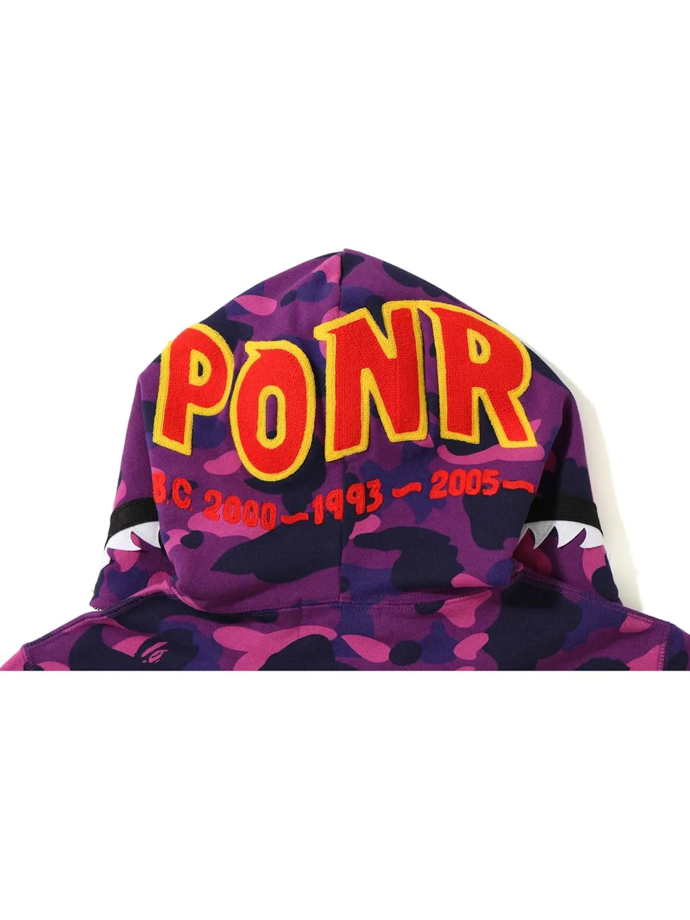 Мужское худи с камуфляжным принтом BAPE — изображение 2 из 2, фиолетовый