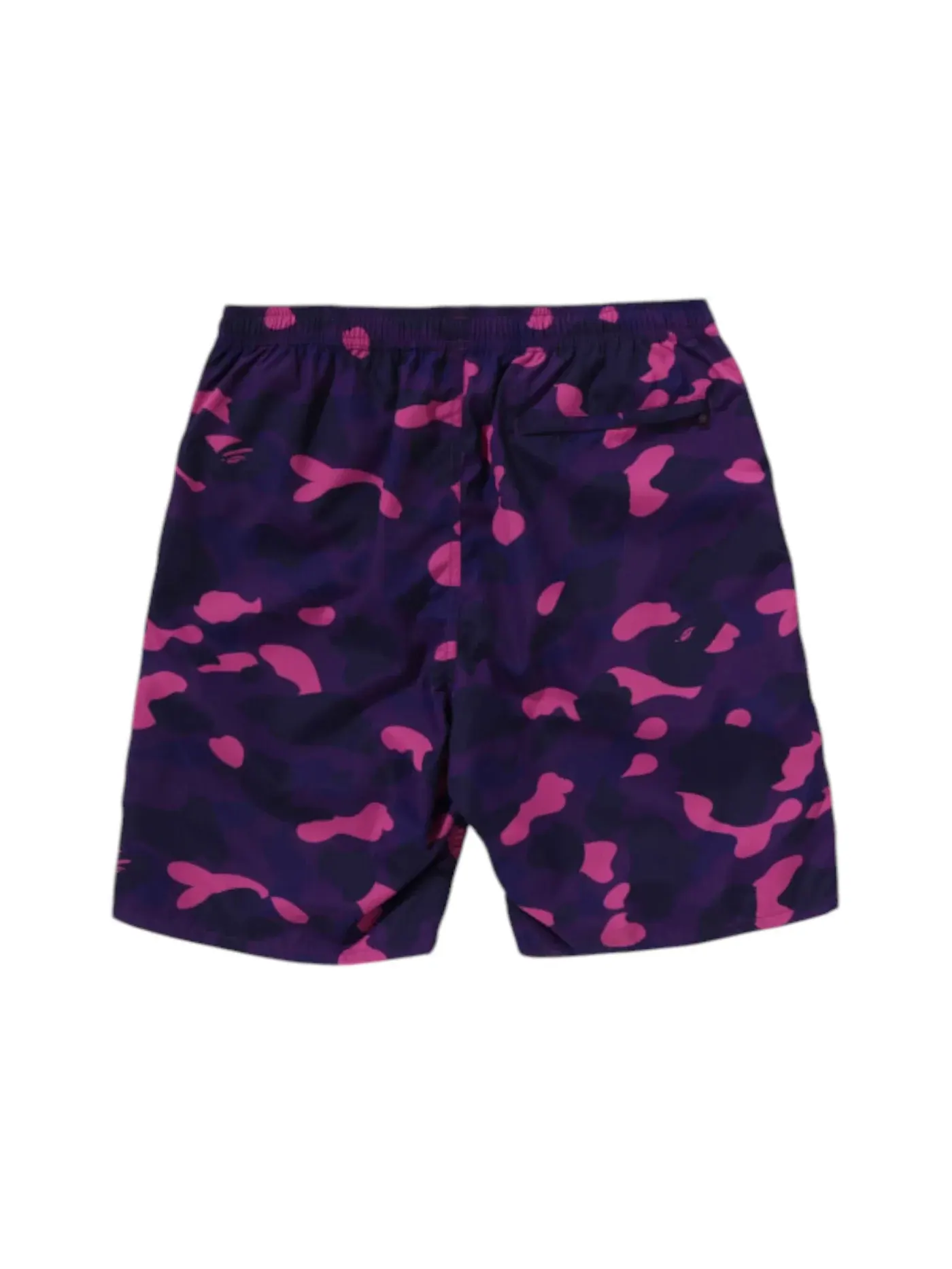 Мужские шорты с принтом BAPE Color Camo Ape Head One Point Beach Shorts BAPE — изображение 2 из 2, фиолетовый