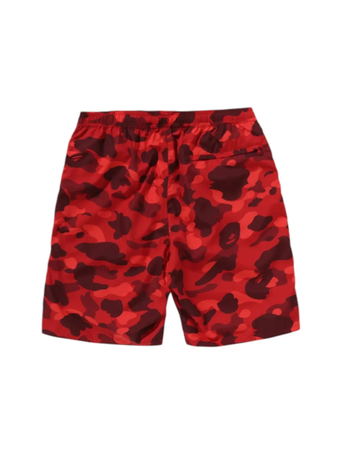 Мужские шорты с принтом BAPE Color Camo Ape Head One Point Beach Shorts BAPE — изображение 2 из 2, яркий красный