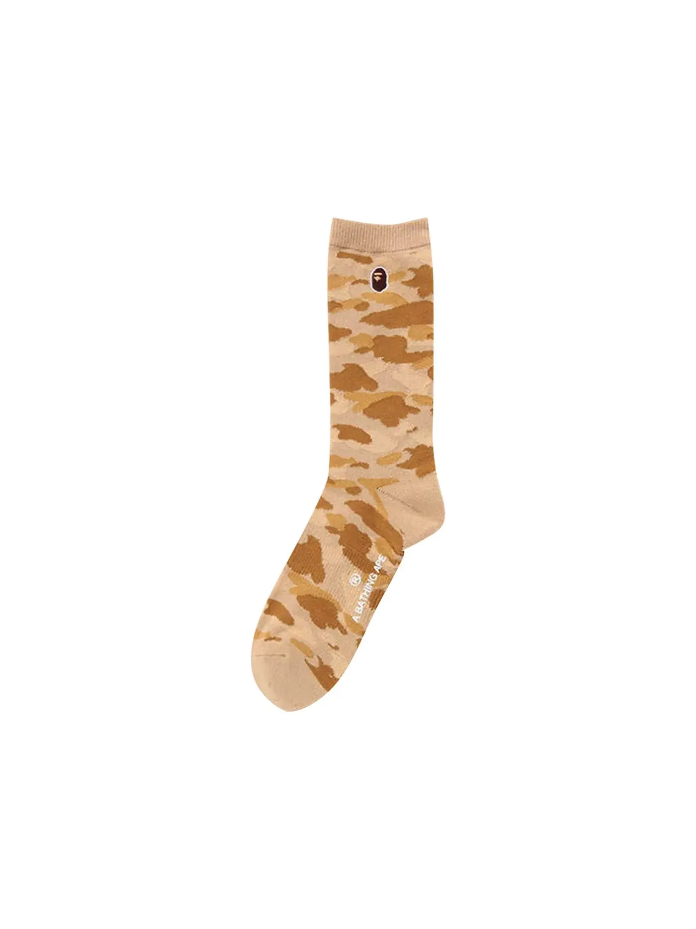 Мужские носки с принтом BAPE Socks BAPE — изображение 1 из 1, желтый