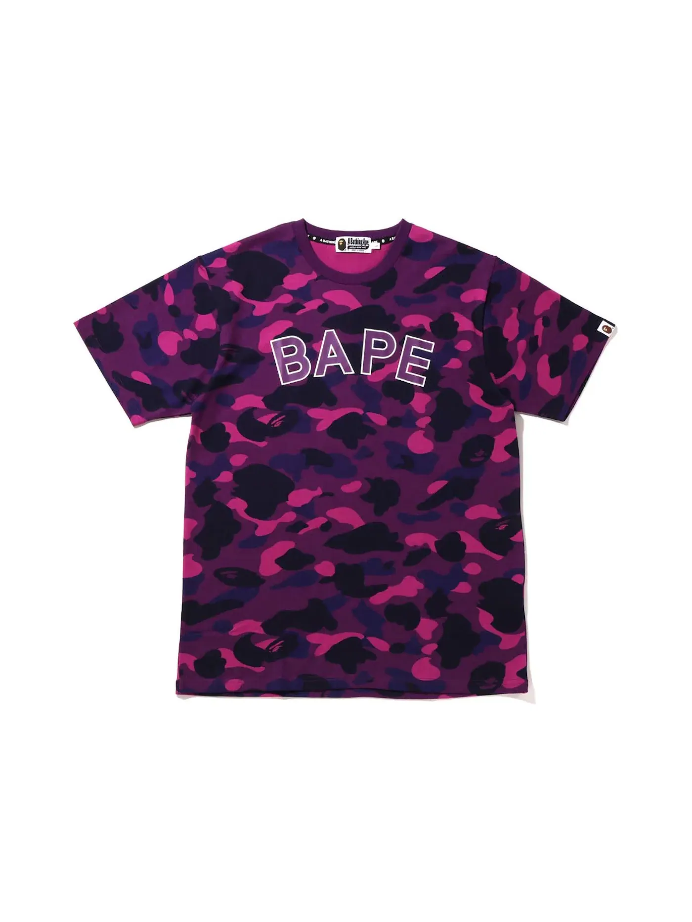 Мужская футболка с камуфляжным принтом BAPE Tee (FW22) BAPE — изображение 1 из 1, фиолетовый